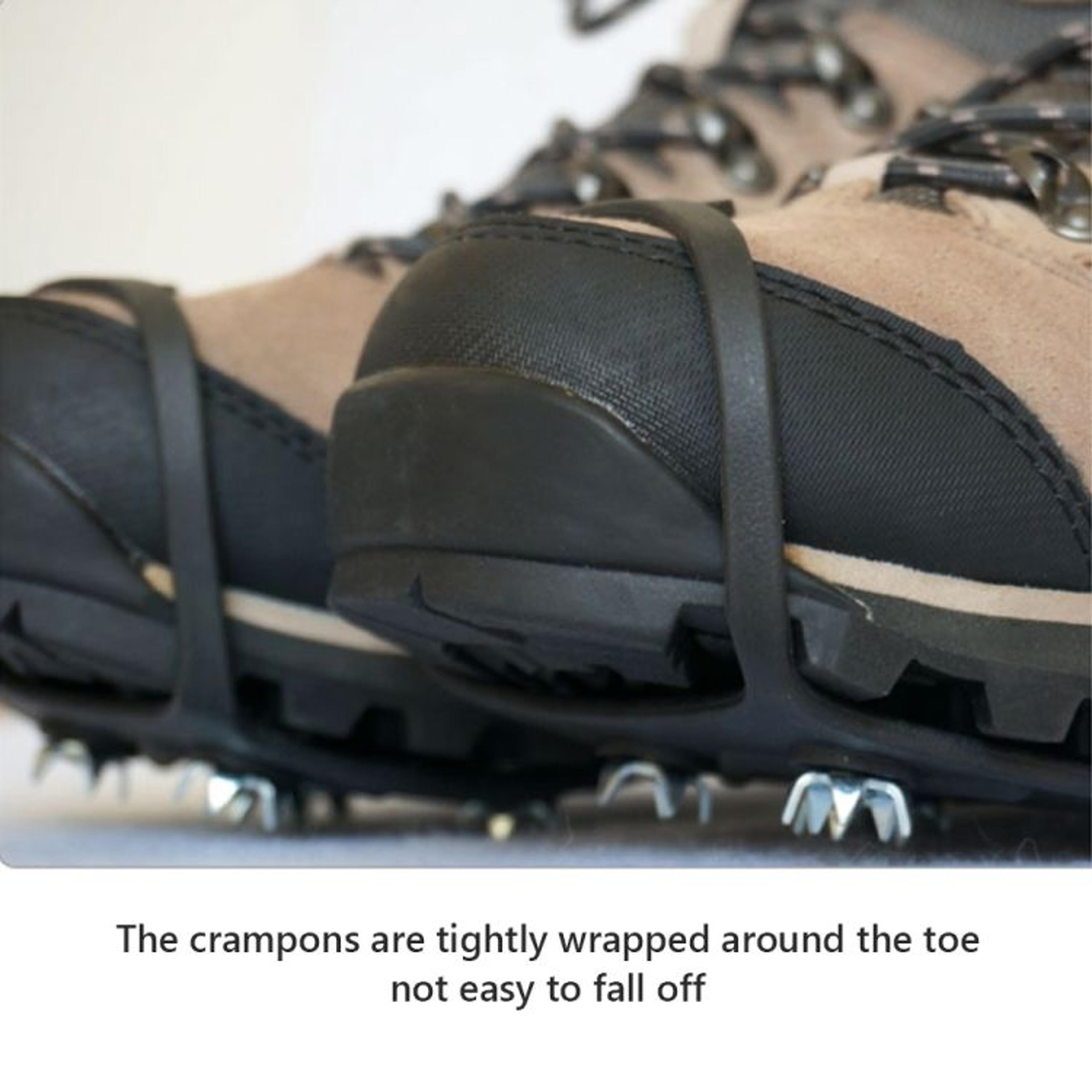 8 Teeth Ice Claw AntiSlip Shoe Covers For Snow  Ice Grip Durable Winter Traction Cleats 3