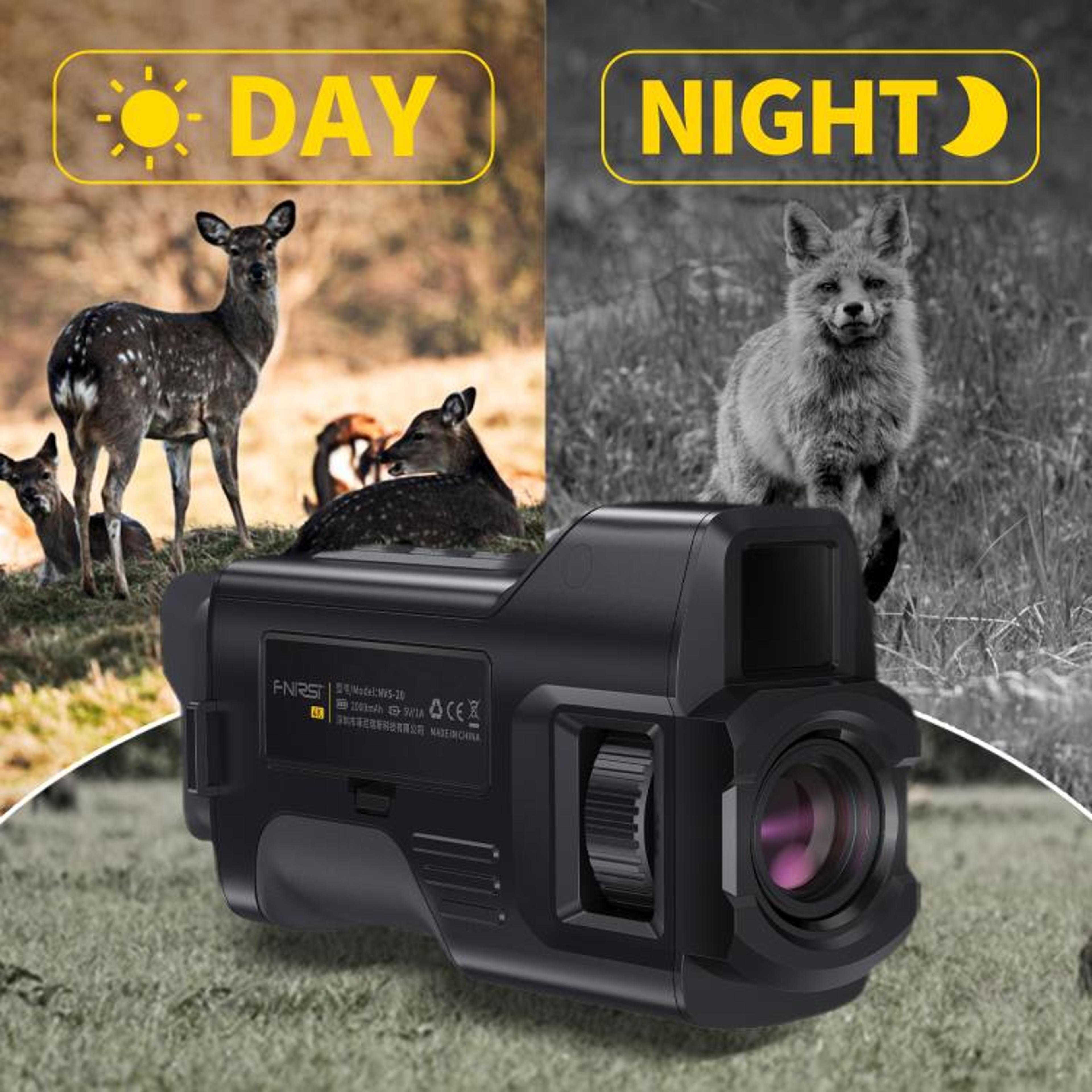 4K Night Vision Monocular Infrared Camera With Zoom  Long Range Viewing 4