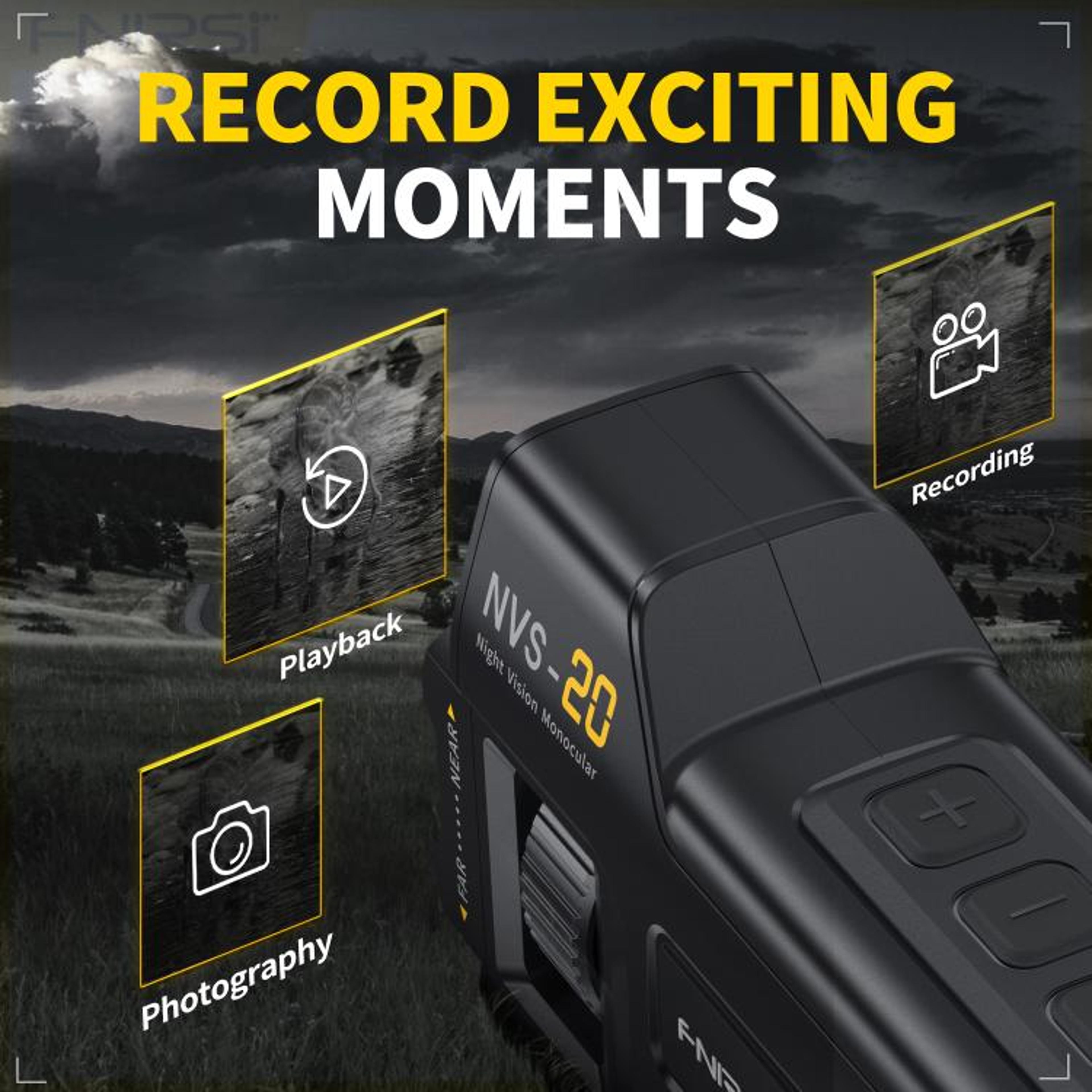 4K Night Vision Monocular Infrared Camera With Zoom  Long Range Viewing 6