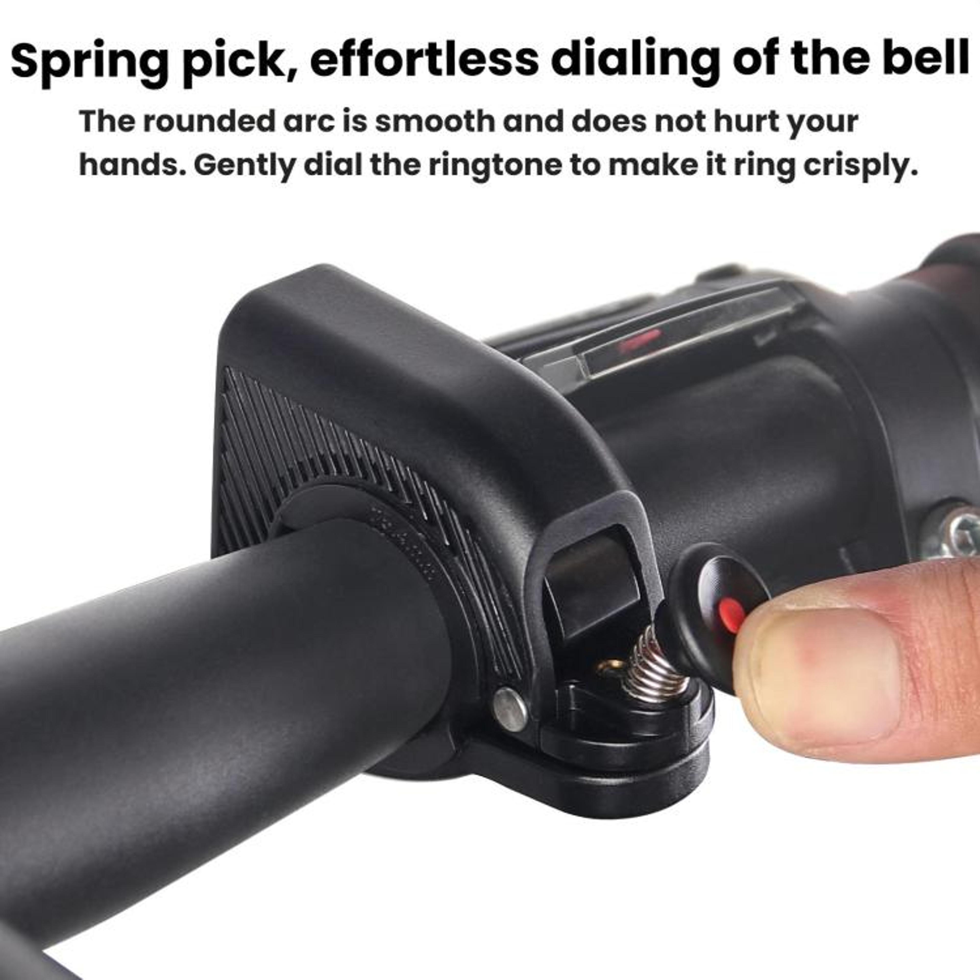 Stealth Bike Bell Hidden Handlebar Ring 90dB Aluminum Bicycle Bell 2