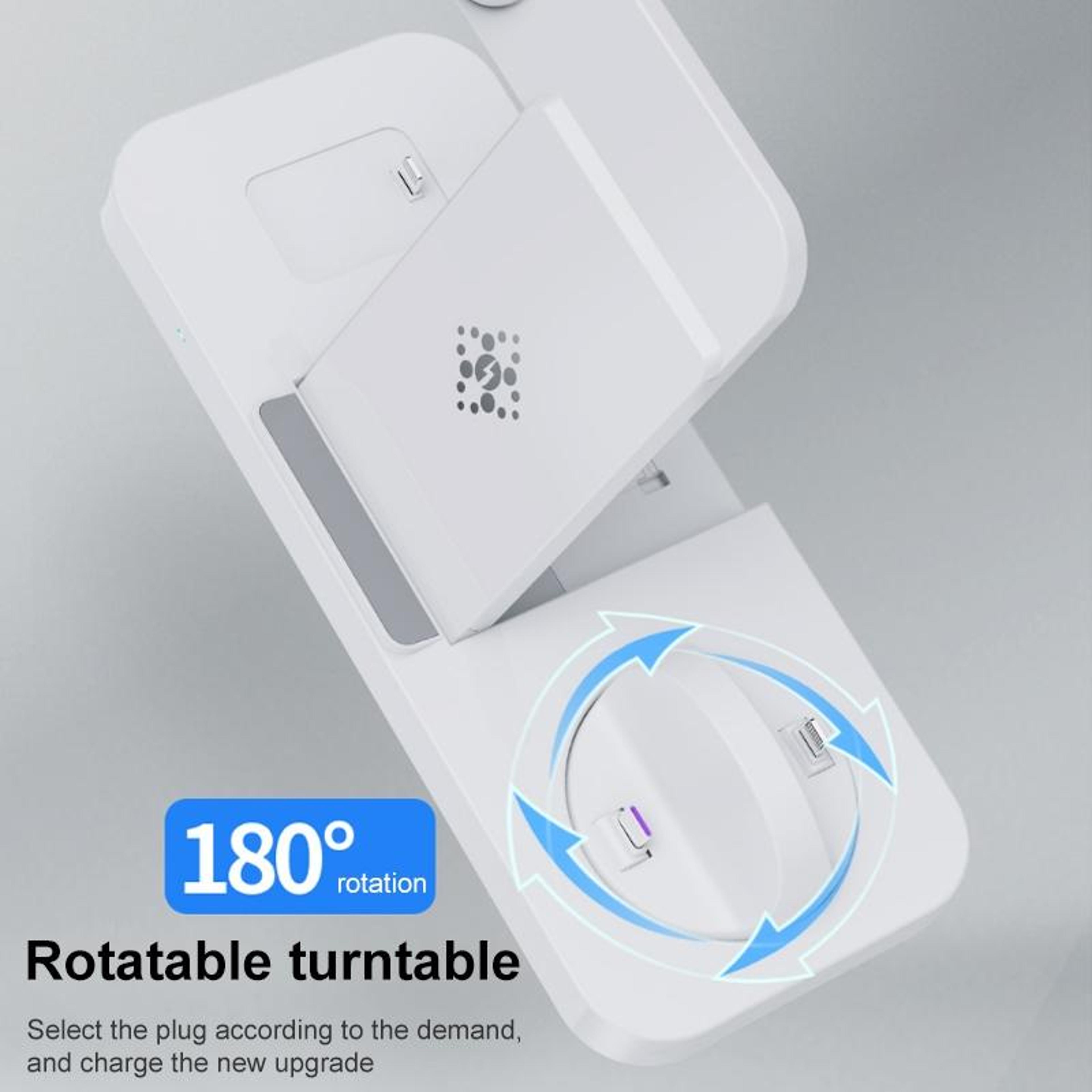 6in1 Foldable Wireless Charging Station Fast Multi Device Charger Stand 5