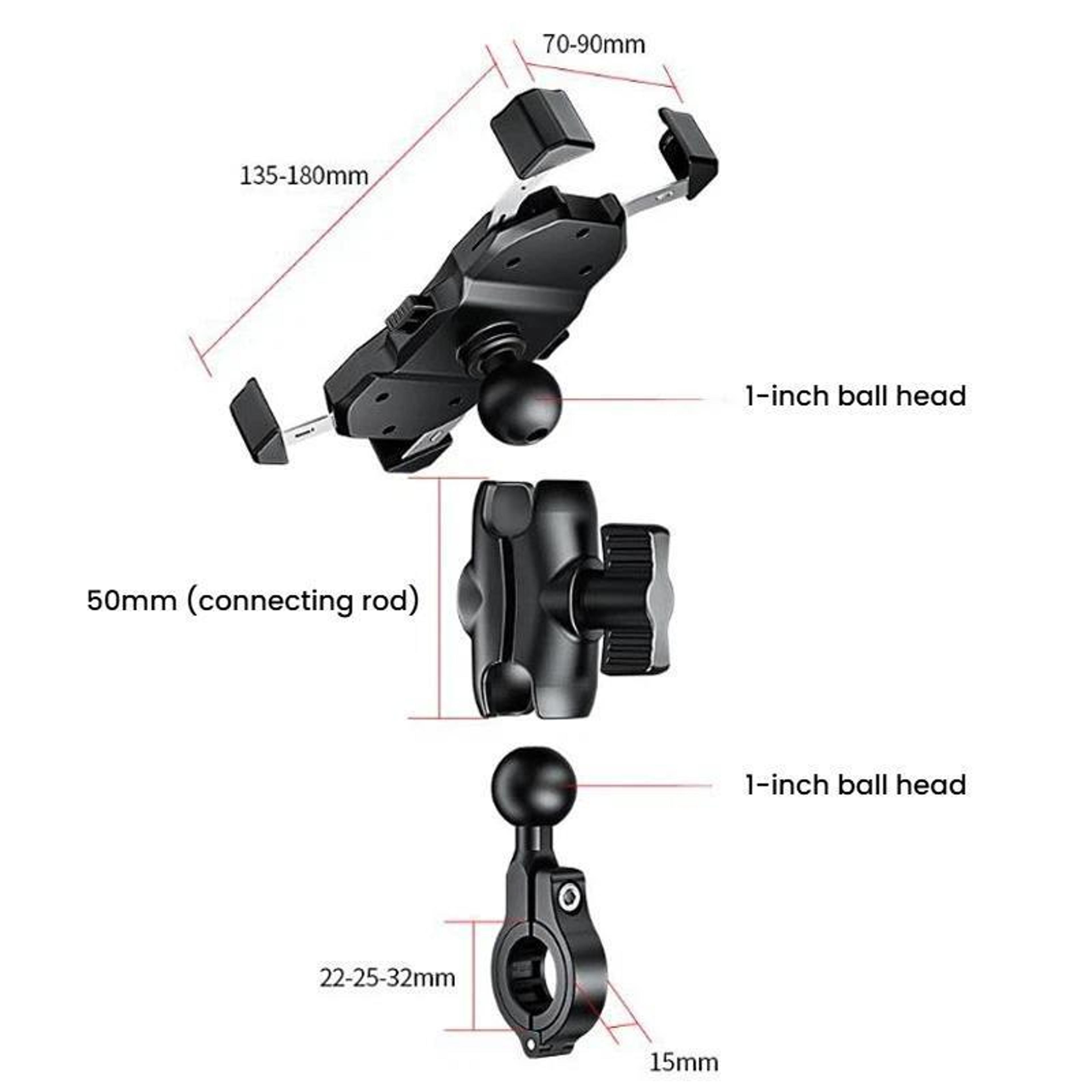 Motorcycle Phone Mount Elevated Bike Navigation Holder 3