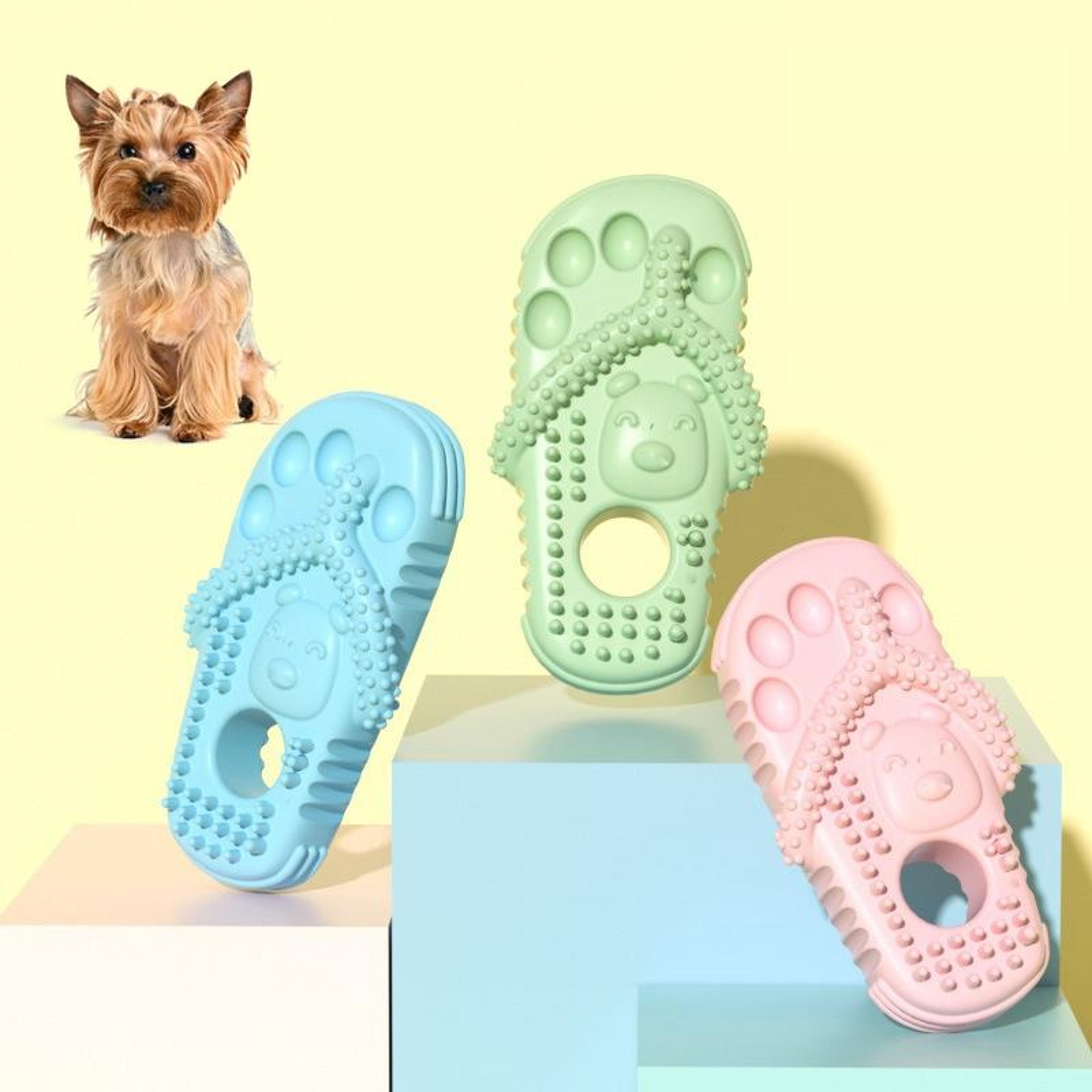 Durable Dog Chew Toy For Teeth Cleaning TPR Slipper Bite Toy 1
