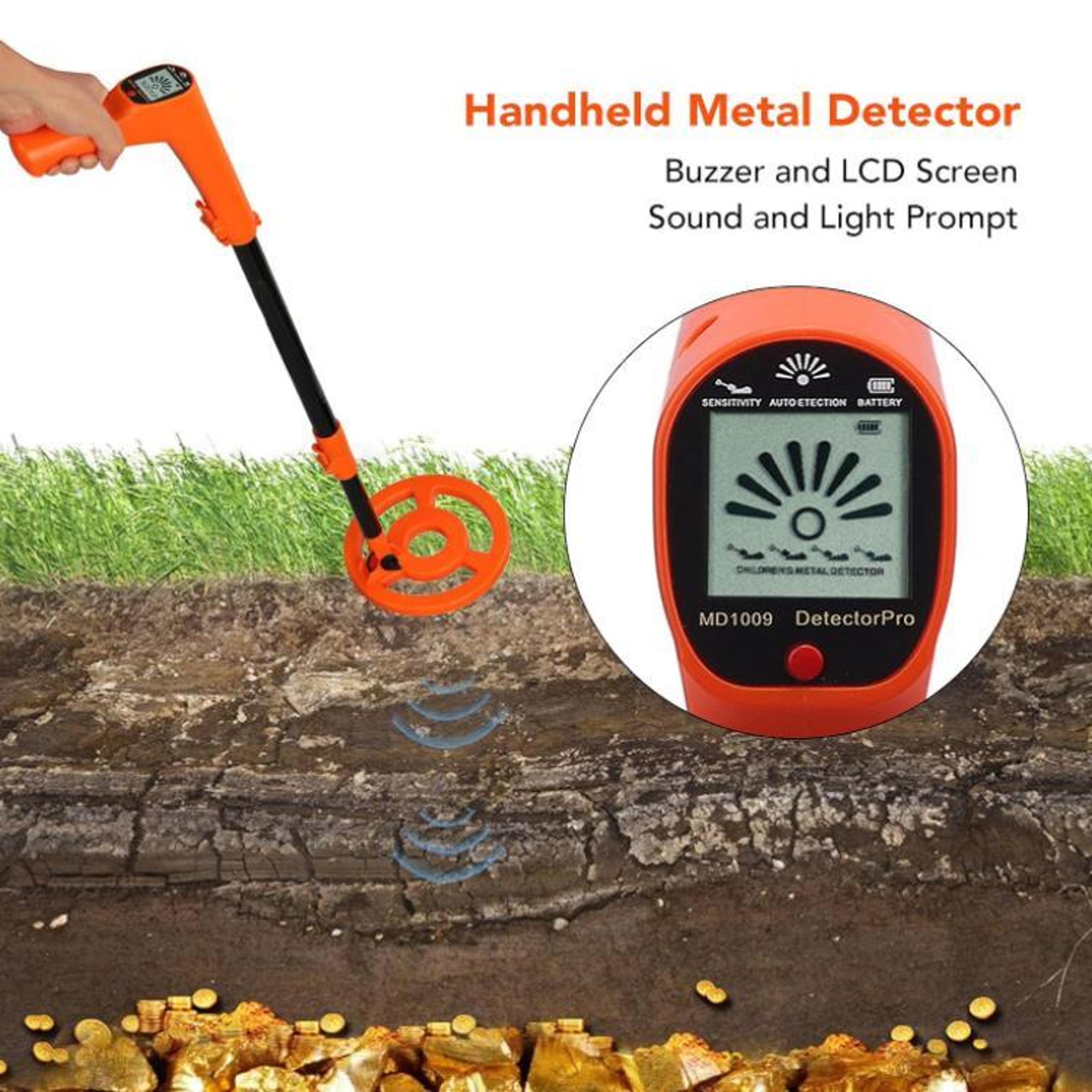 Kids Adventure Metal Detector Toy With LCD Screen High Sensitivity Treasure Finder 8