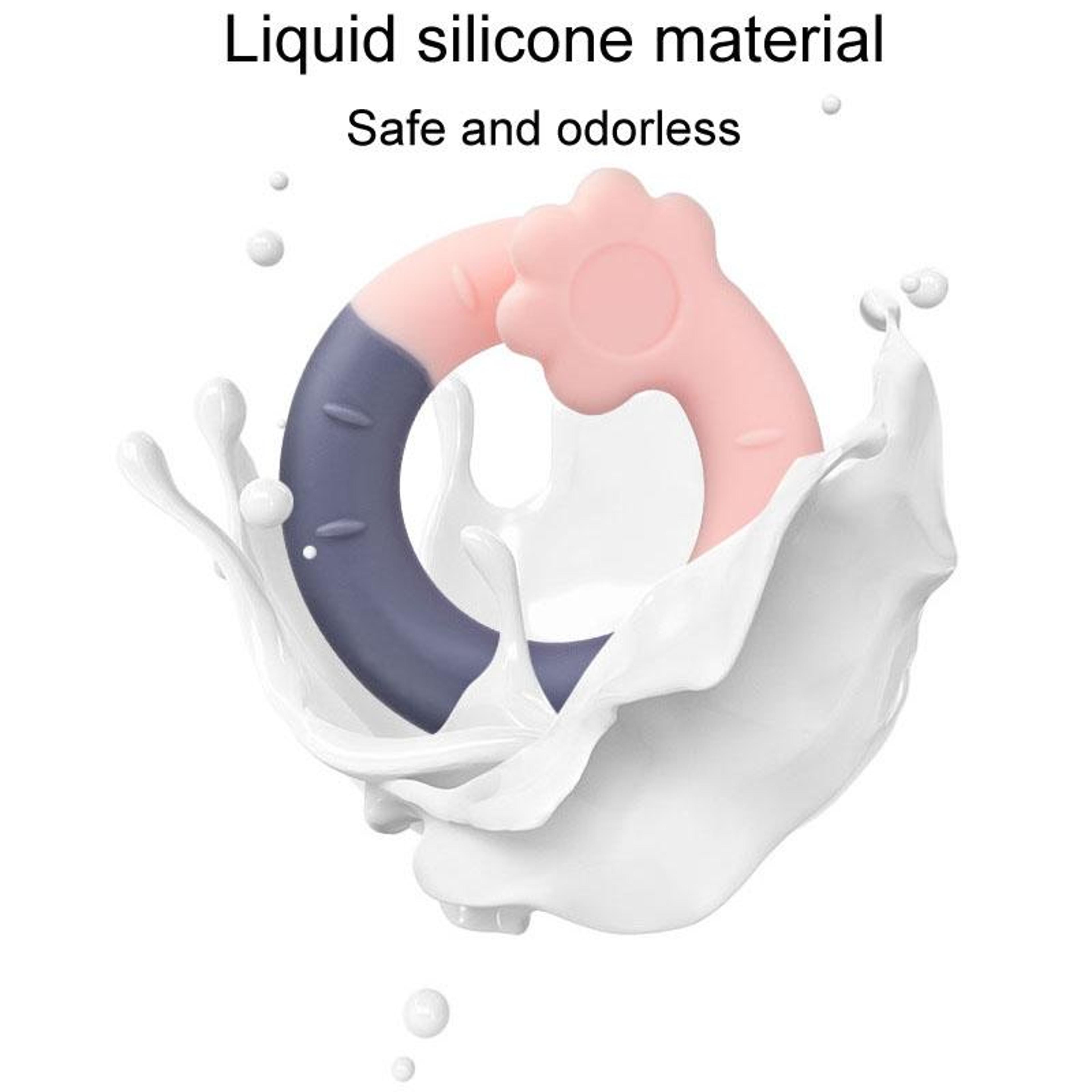 Silicone Baby Teether Toy Safe Gum Relief Infant Teething Ring With Easy Grip Design 5