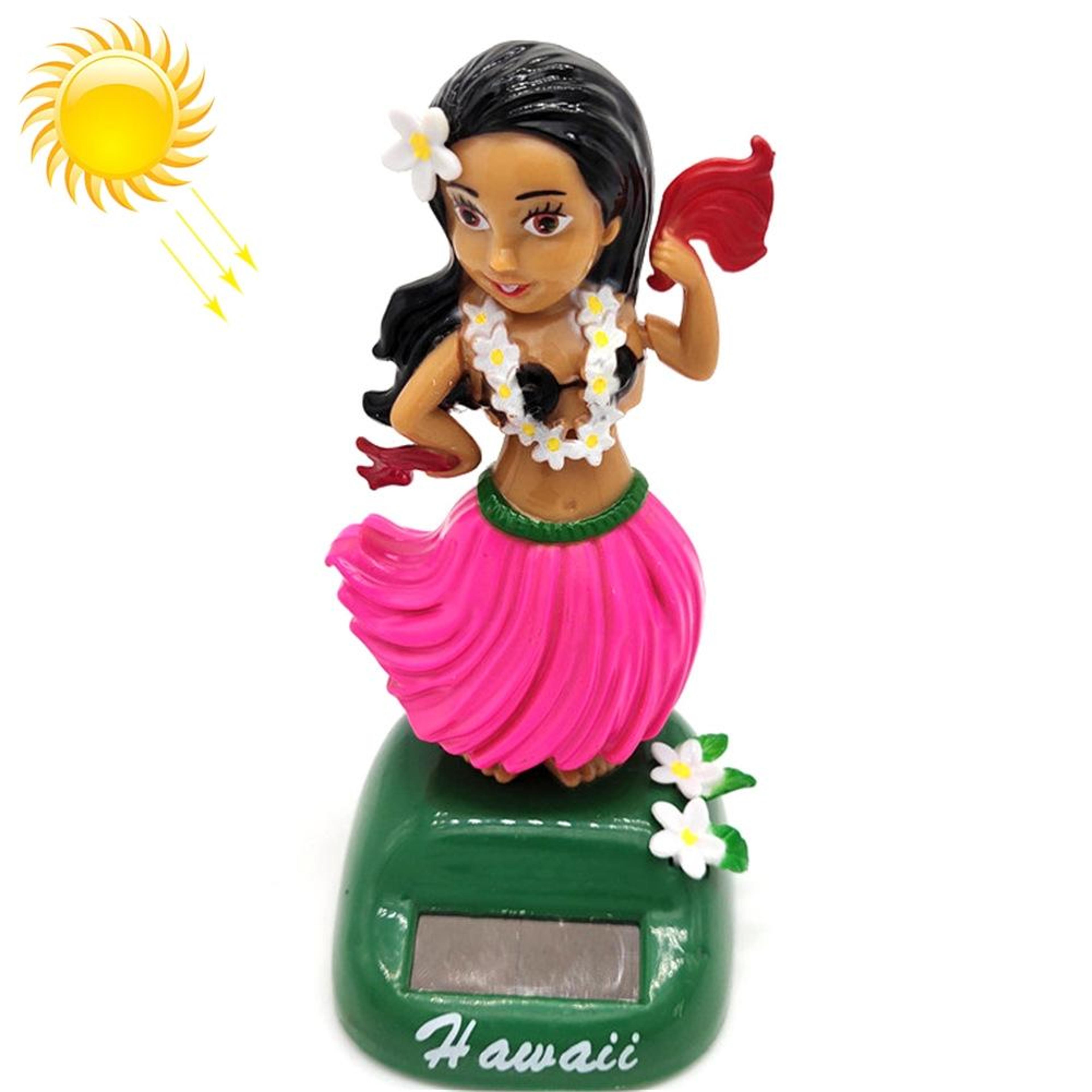 solar powered dancing hula girl car dashboard bobble toy cute hawaiian decor gift
