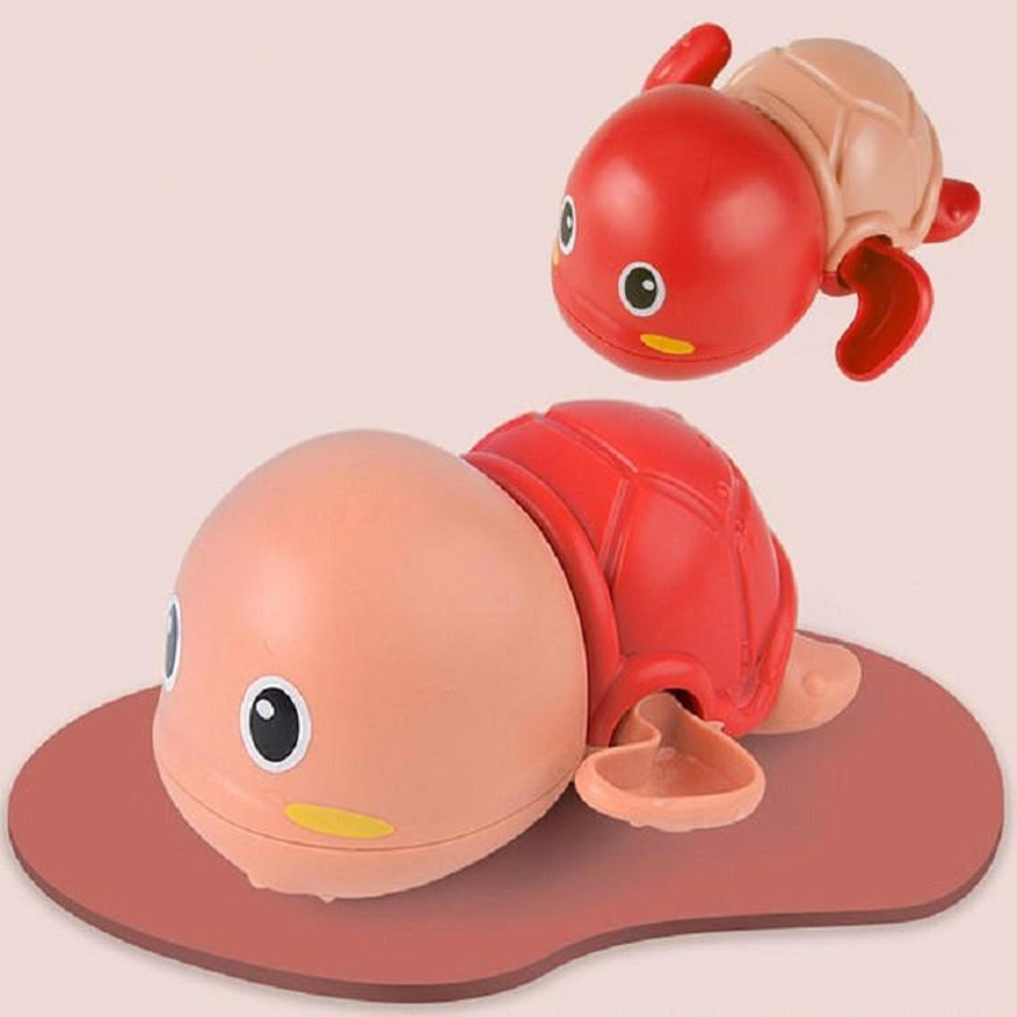 wind up turtle bath toy set, baby bath toys, floating water toys for toddlers