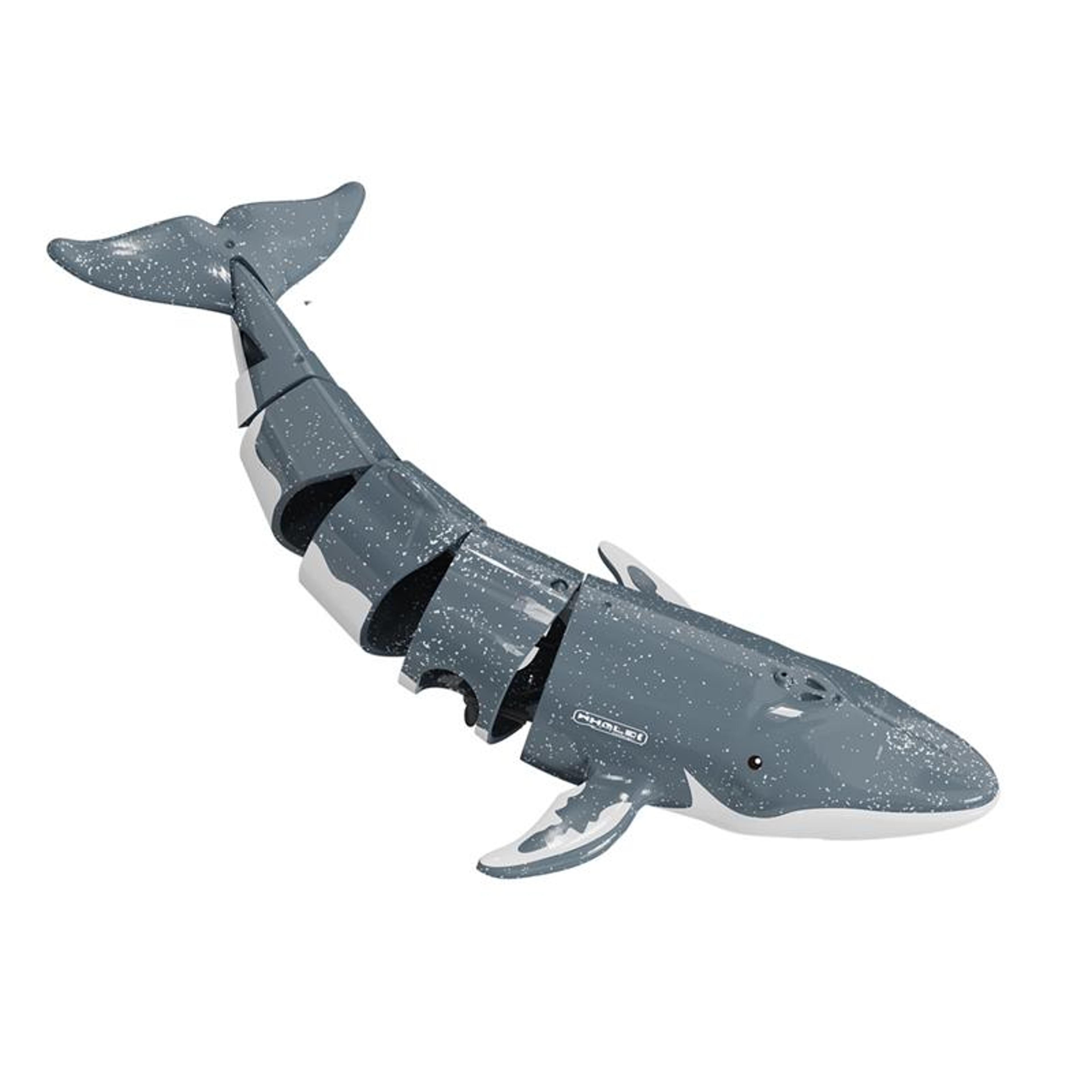 remote control whale toy with water spray and diving action for kids bath and pool play