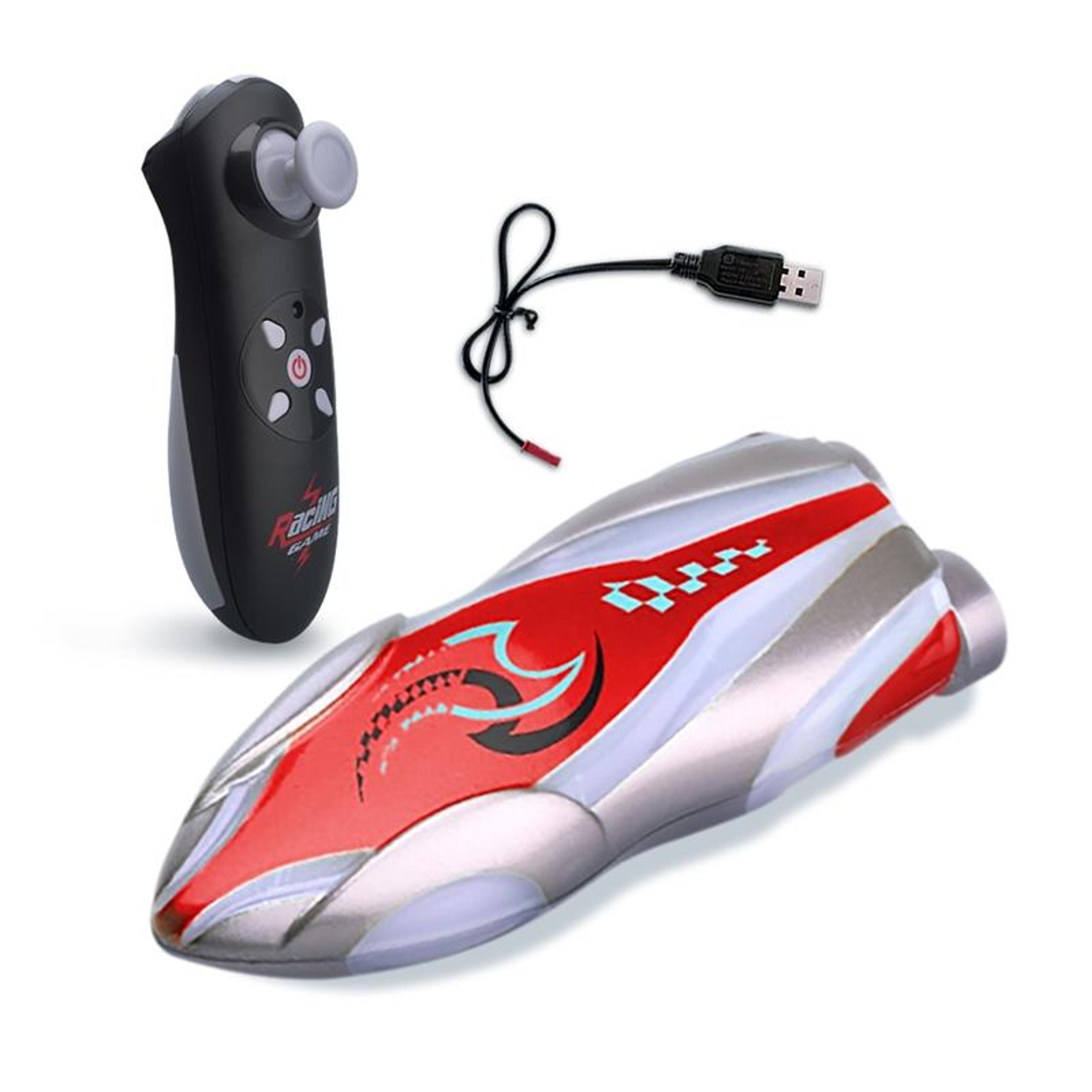 mini remote control boat for kids submarine toy with led lights and dual motors