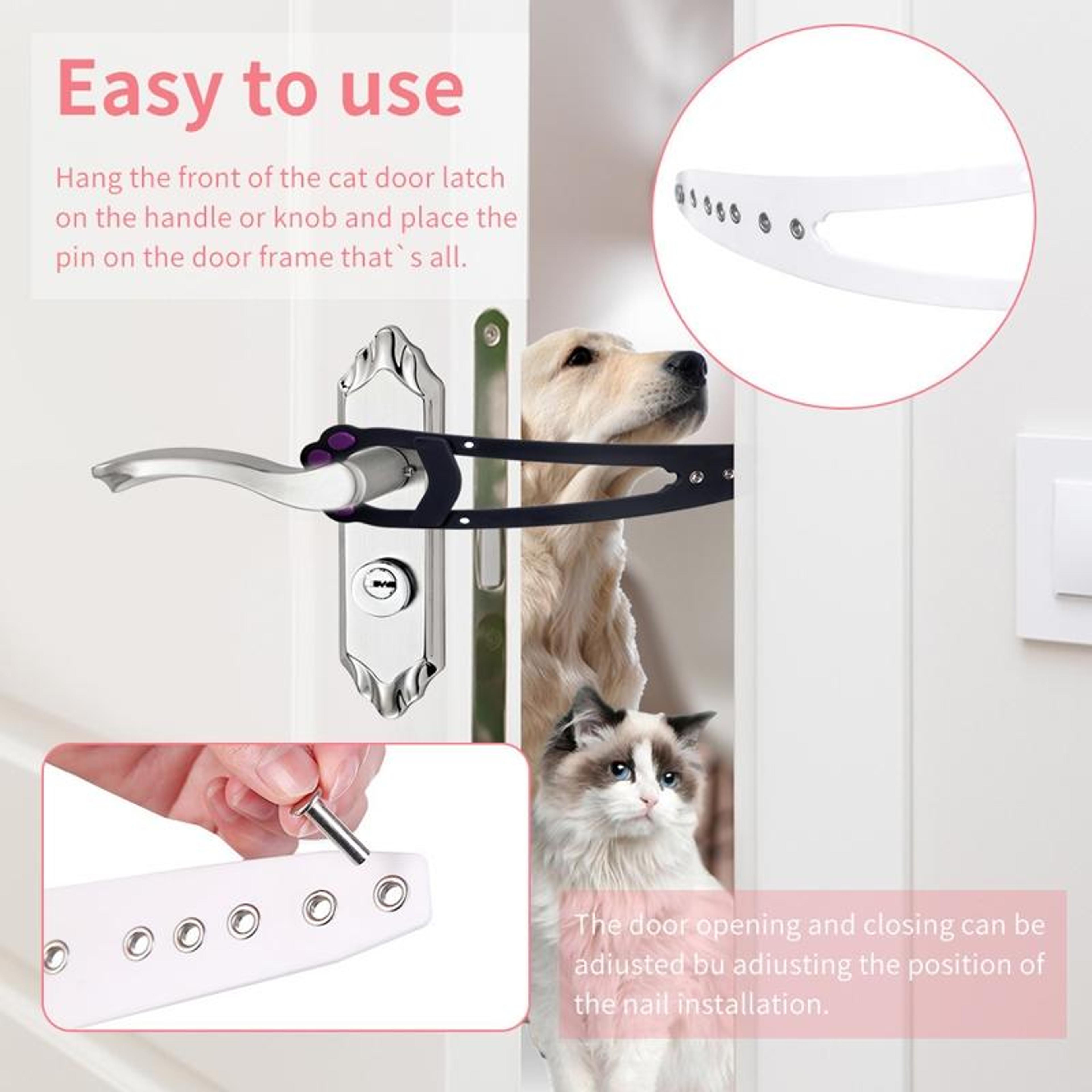 No Drill Pet Gate For Doorways Adjustable Cat Barrier Latch With Safe Dog Proof Design 6