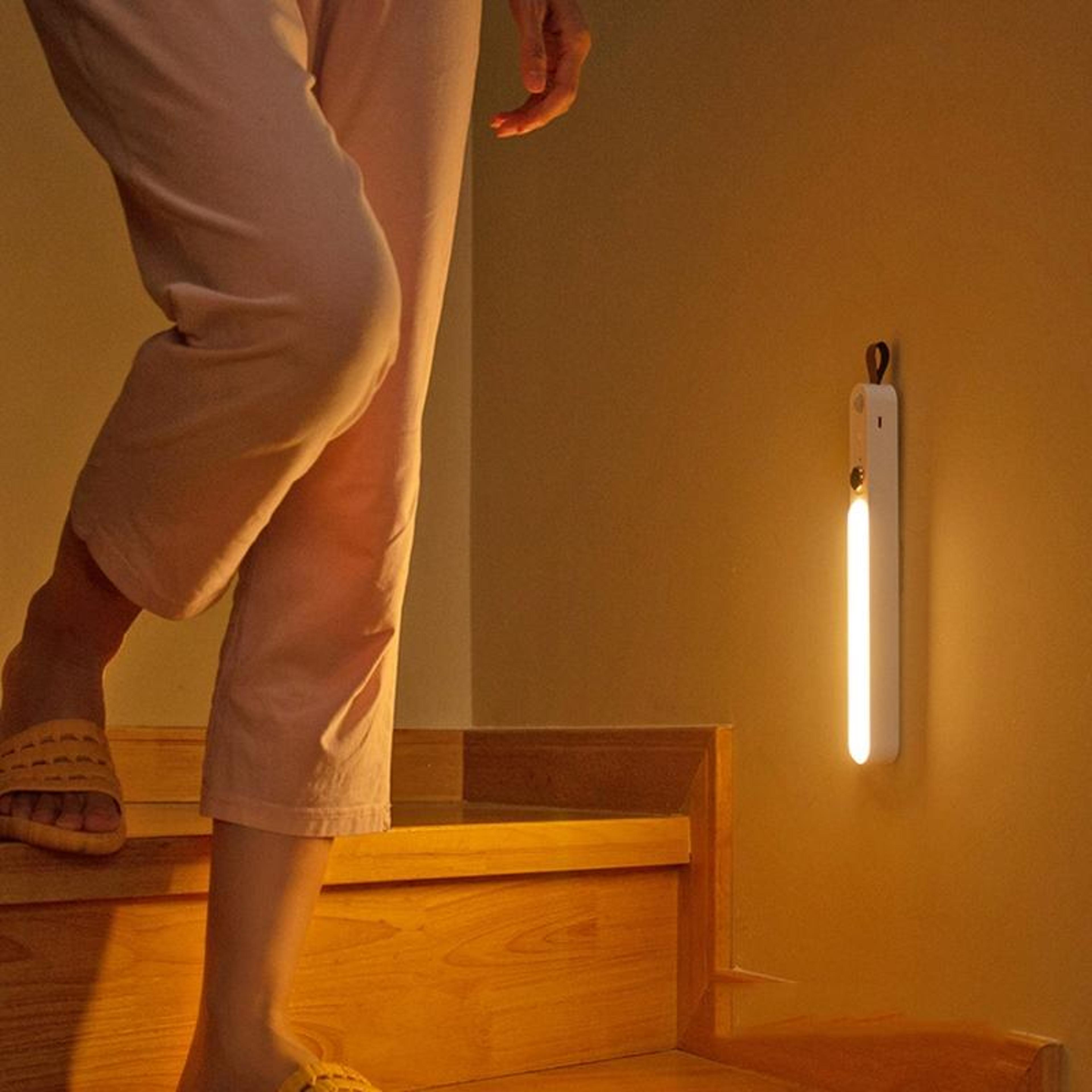 Smart Motion Sensor LED Night Light USB Rechargeable Closet  Hallway Light 4