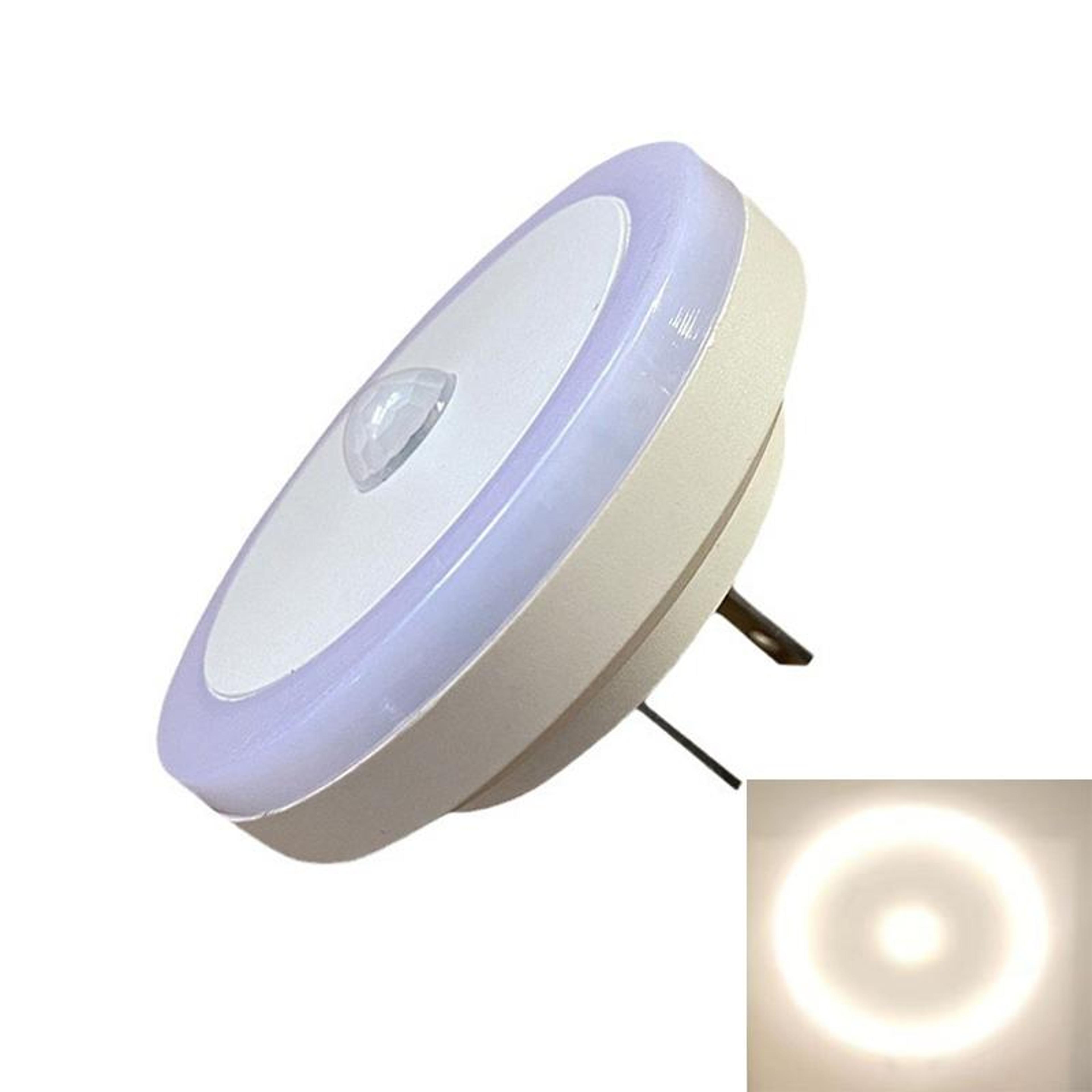 Smart PlugIn Motion Sensor Night Light 3W LED Auto Infrared Bedroom Lamp 7