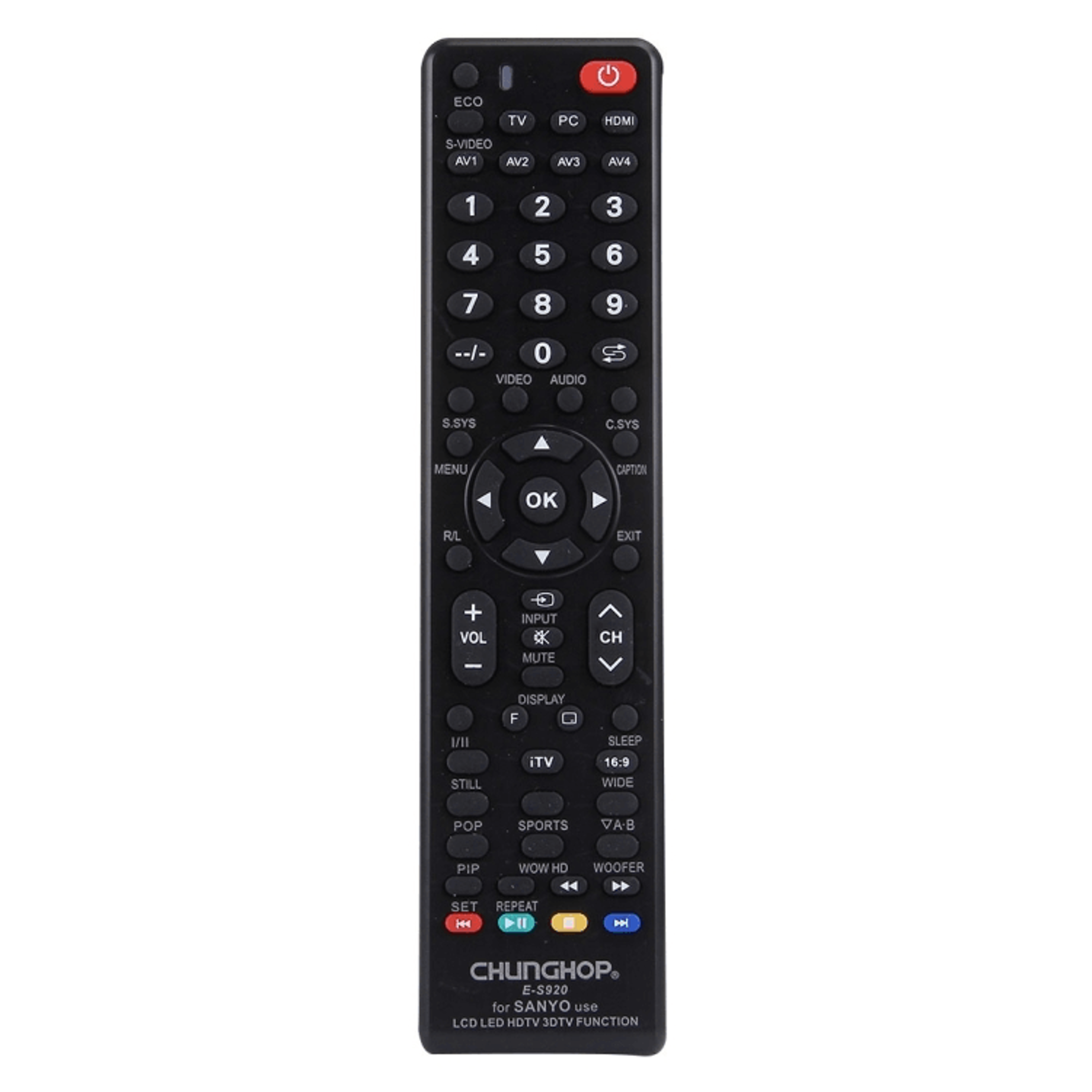 EH910 Universal Remote For Haier TVs No Setup Replacement Controller 16