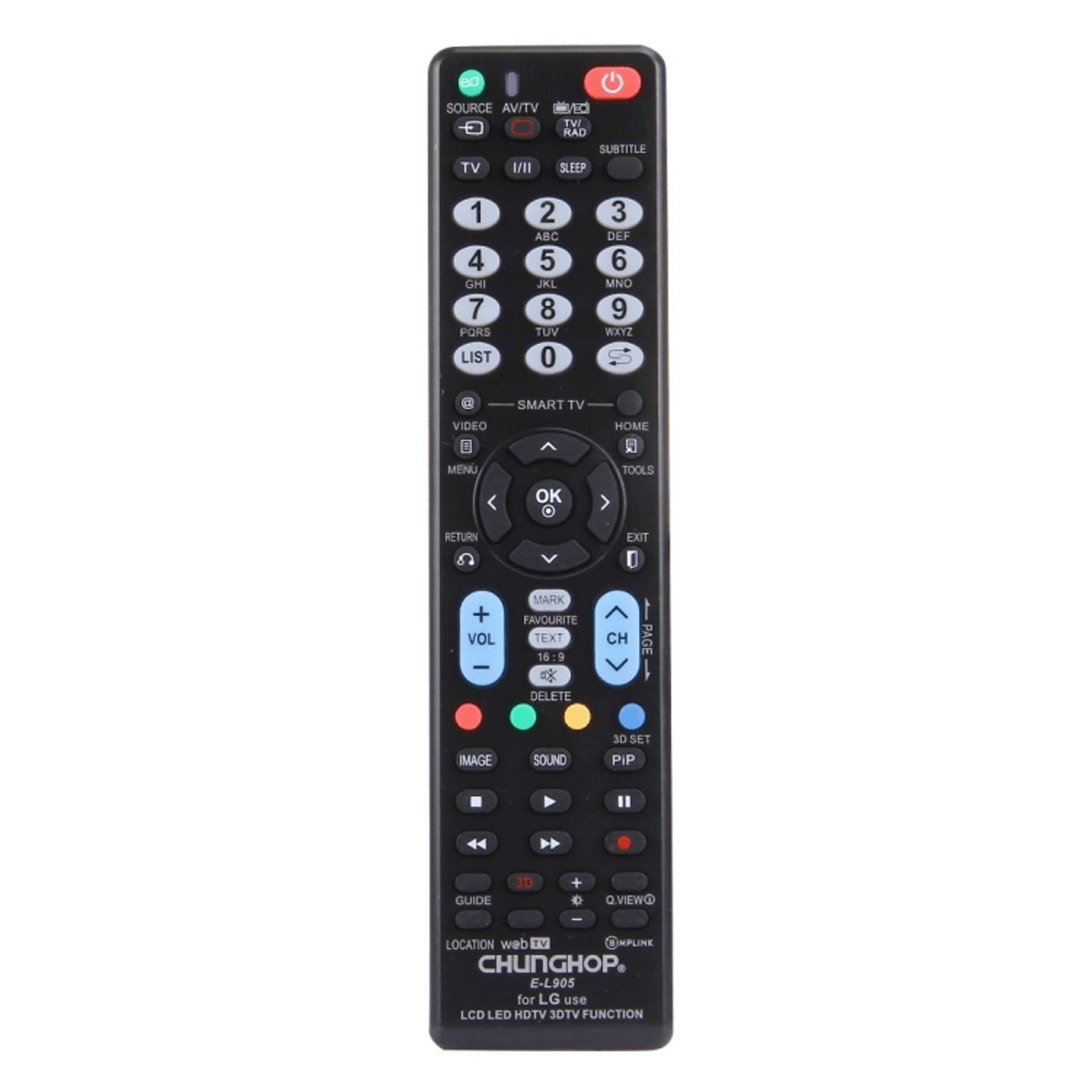 EH910 Universal Remote For Haier TVs No Setup Replacement Controller 18