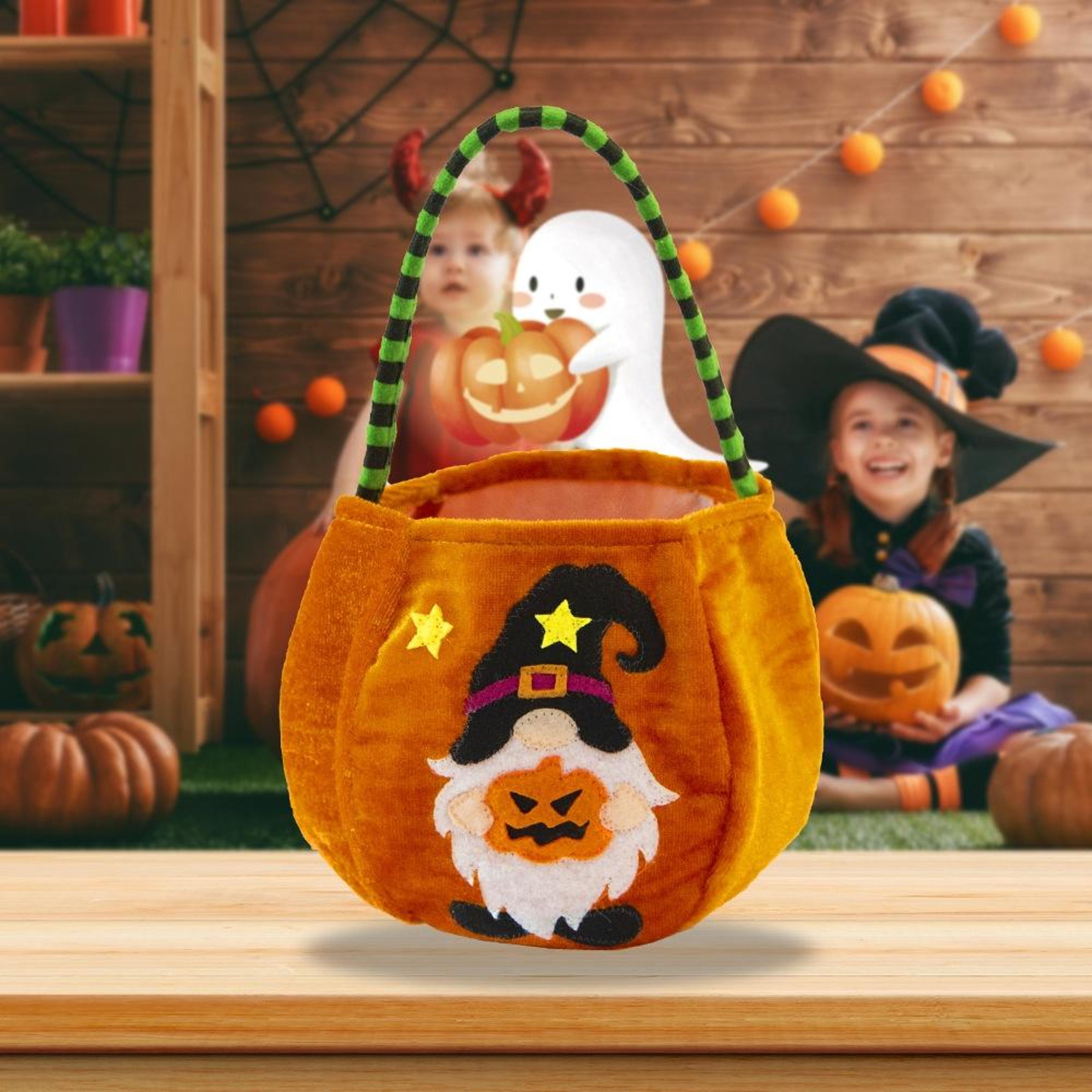 halloween candy gift bag reusable trick or treat tote with large capacity