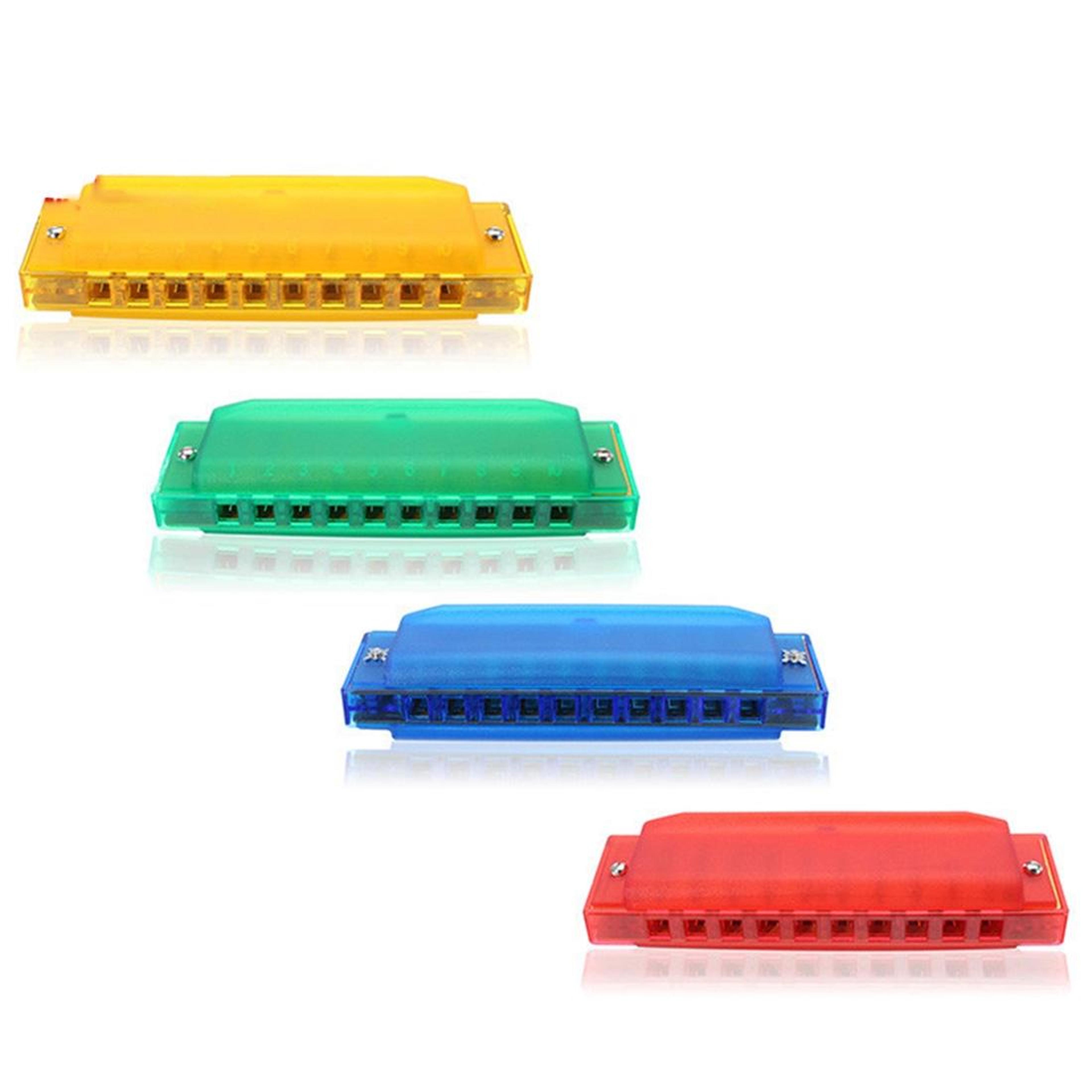Hole Diatonic Harmonica Transparent Beginner Harmonica Musical Instrument 3