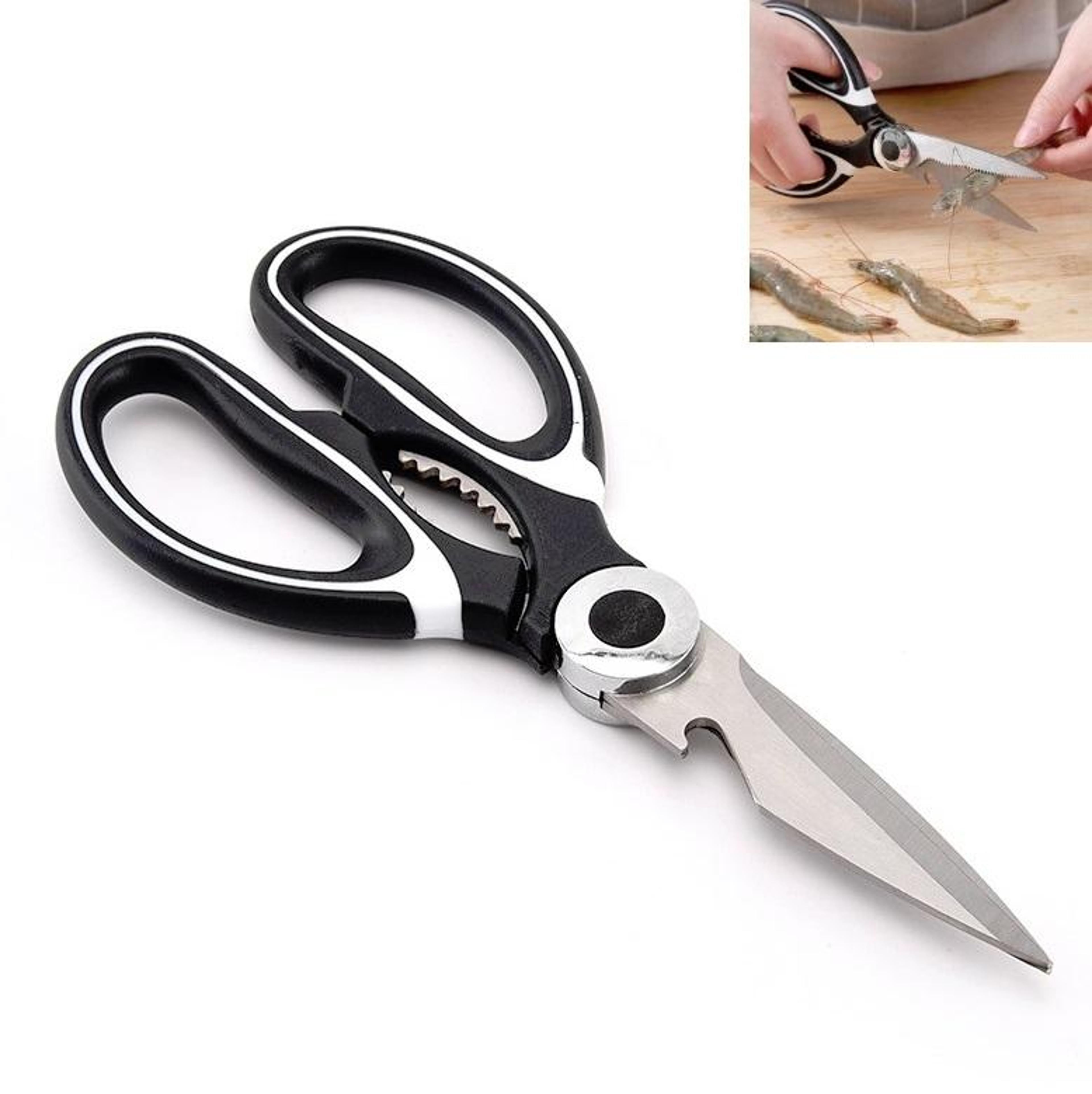 Multifunctional Kitchen Scissors With Food Clamp Heavy Duty Kitchen Scissors Stainless Steel 3