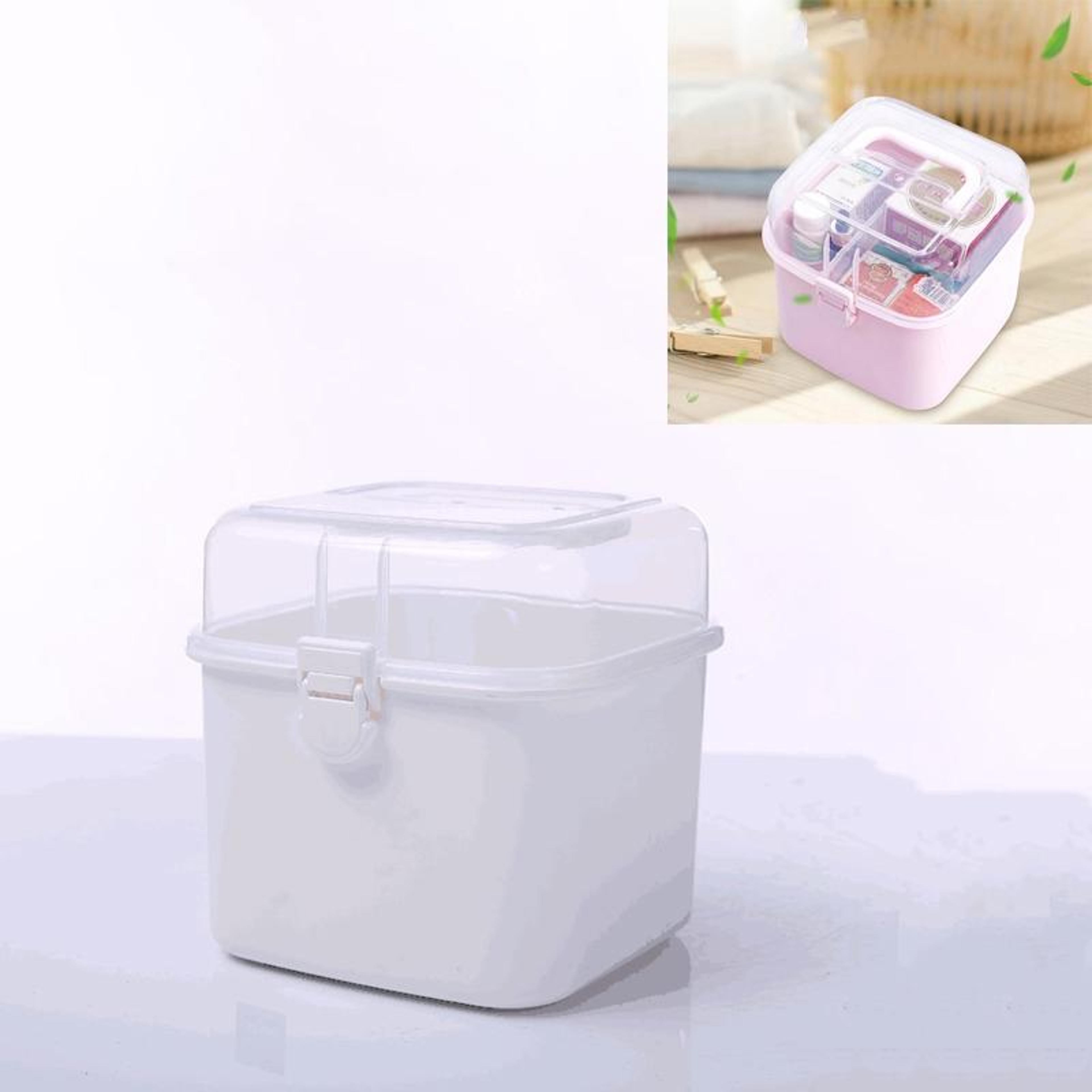 Transparent Rotating Cosmetic Storage Box Multi Purpose Organizer For Jewelry Medicine And Daily Es 0