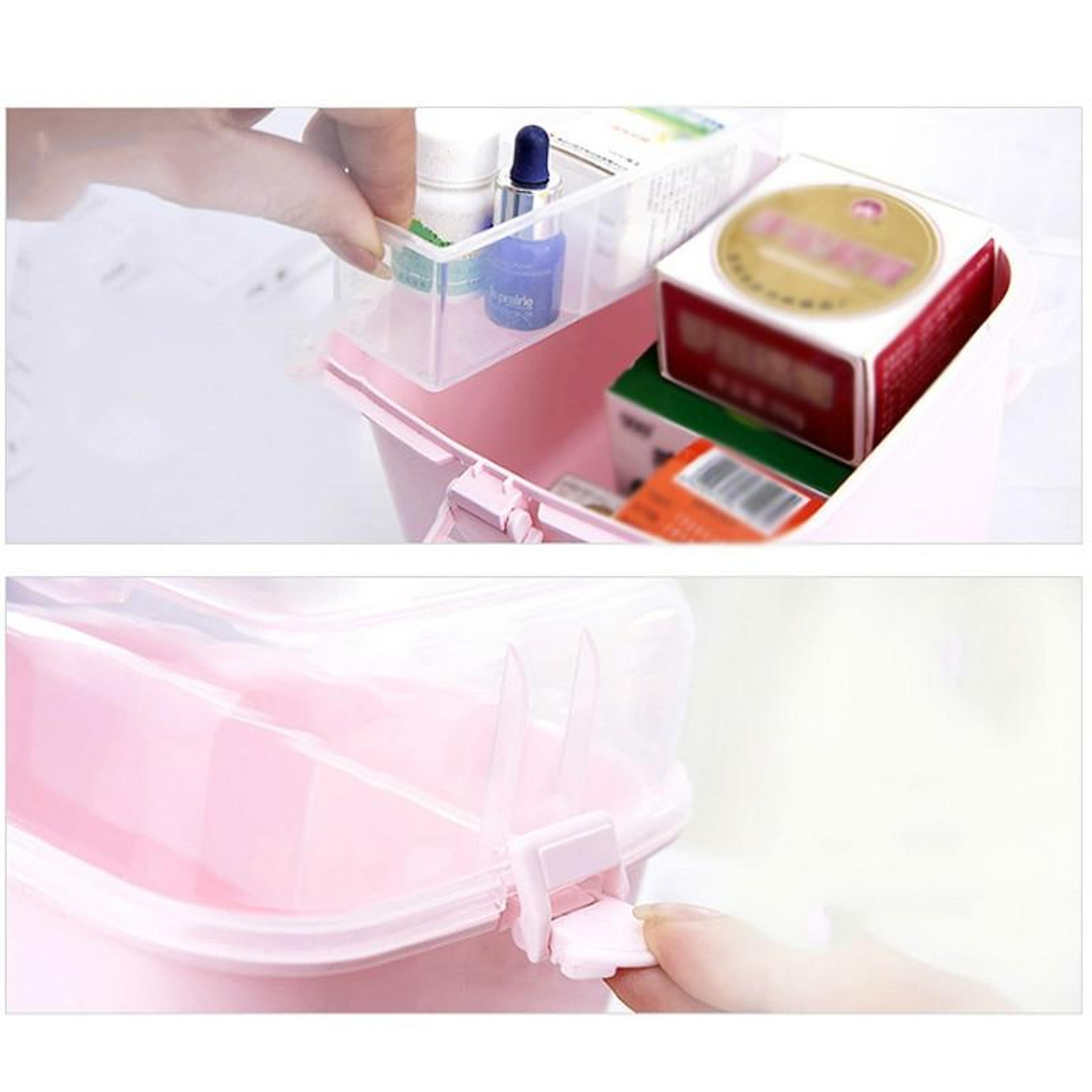 Transparent Rotating Cosmetic Storage Box Multi Purpose Organizer For Jewelry Medicine And Daily Es 2