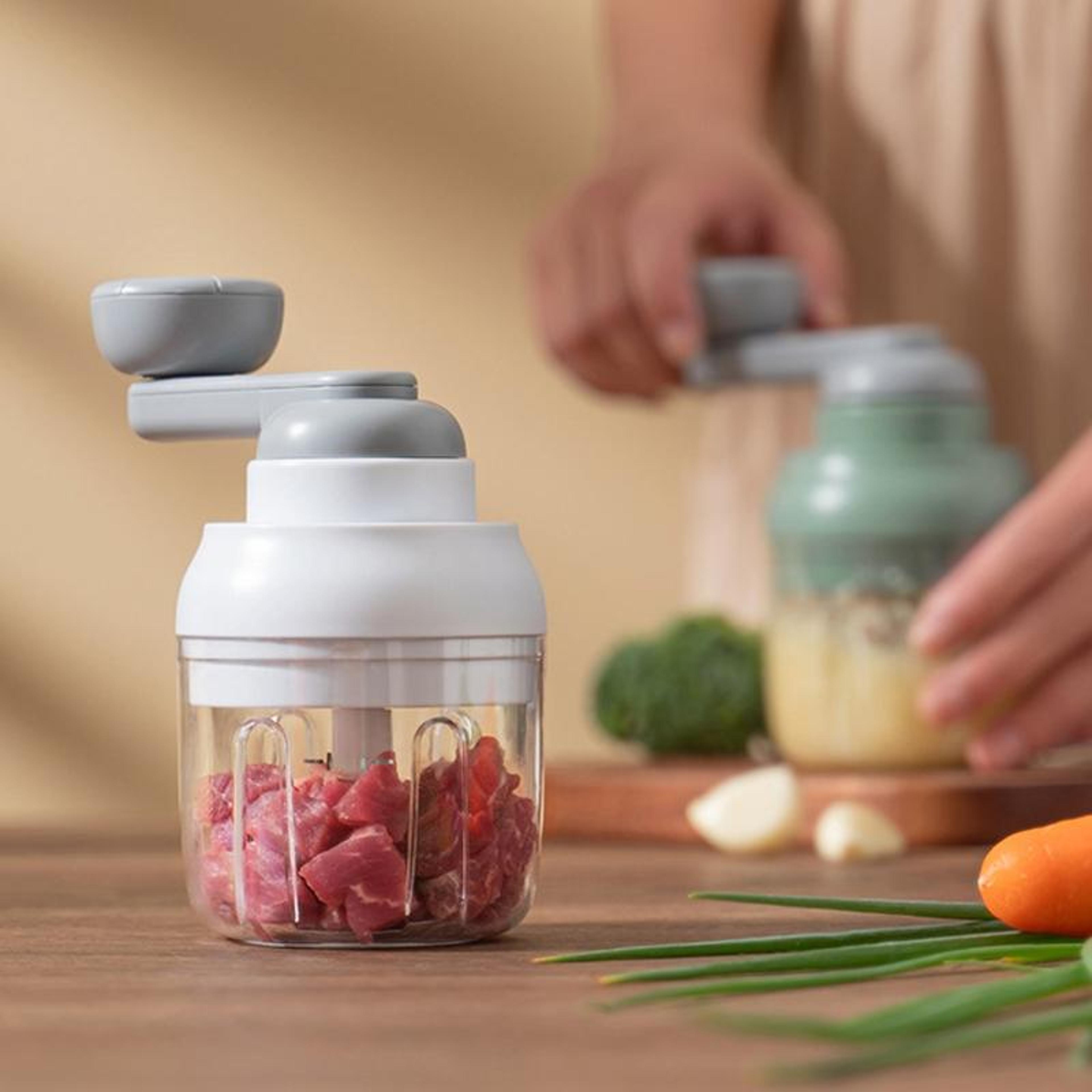Manual Garlic Chopper Mini Food Processor Vegetable Cutter 6