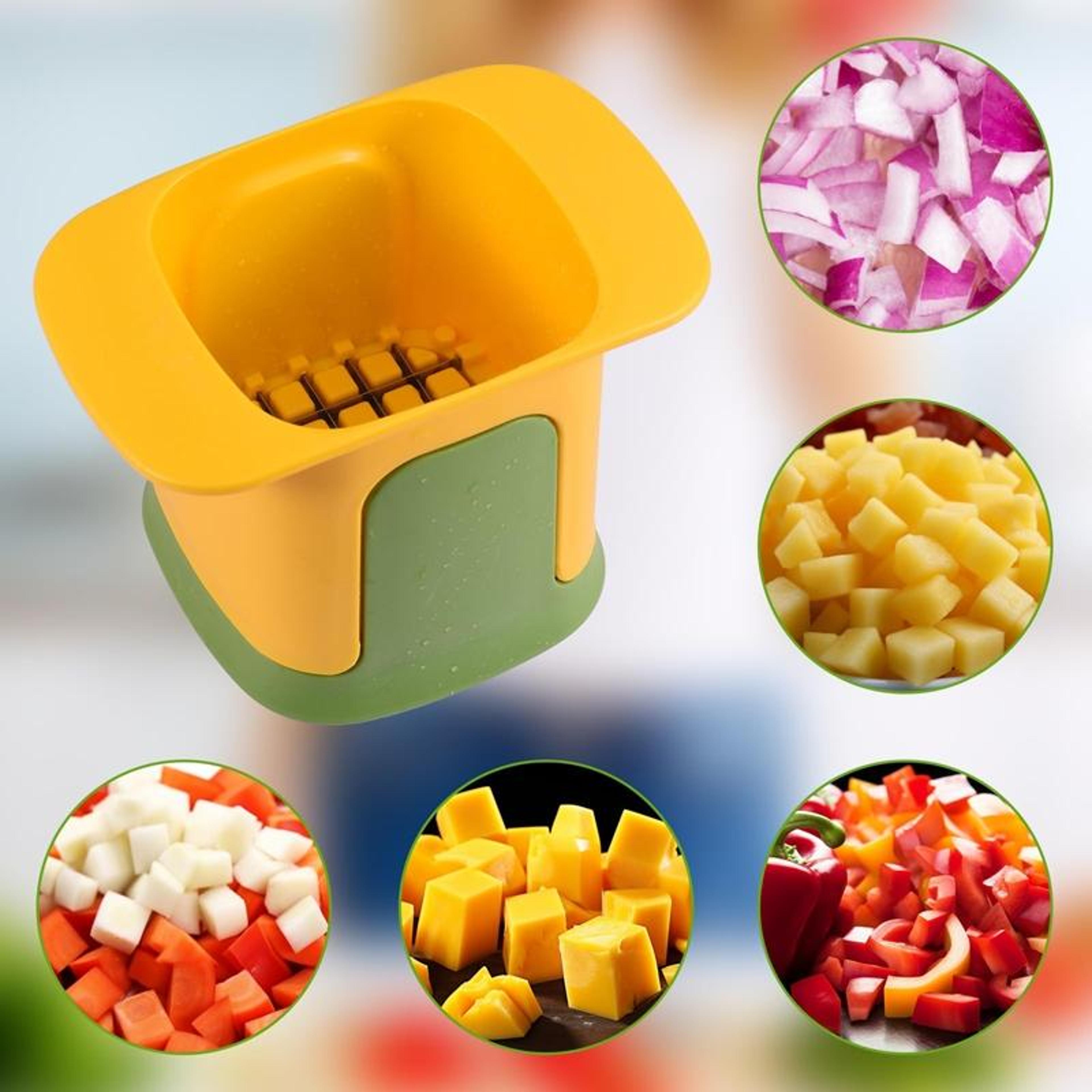 Multi Function Potato Cutter  French Fries Cutter With Safe Press Design 2