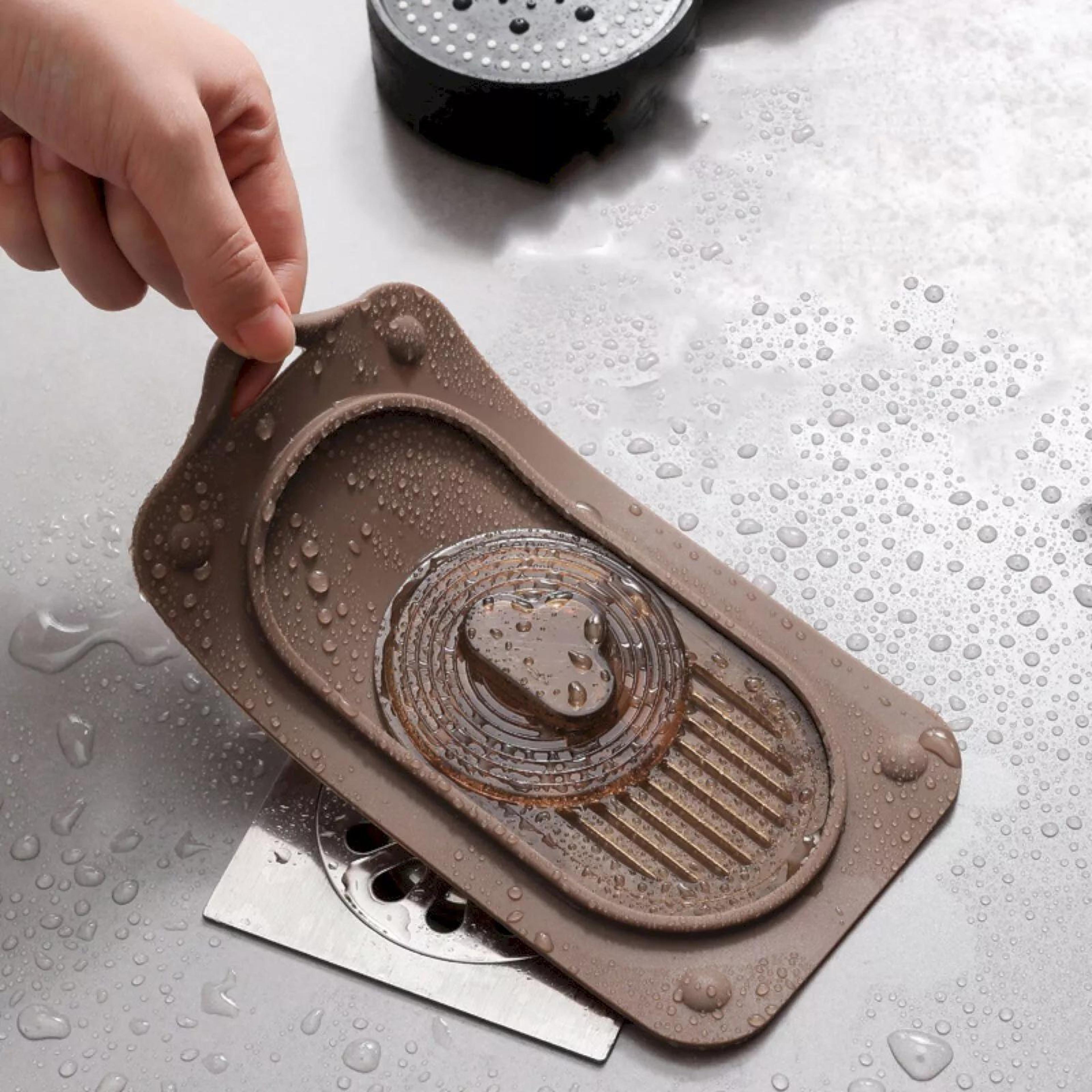 sliding drain cover silicone sink strainer filter for bathroom kitchen floor drains