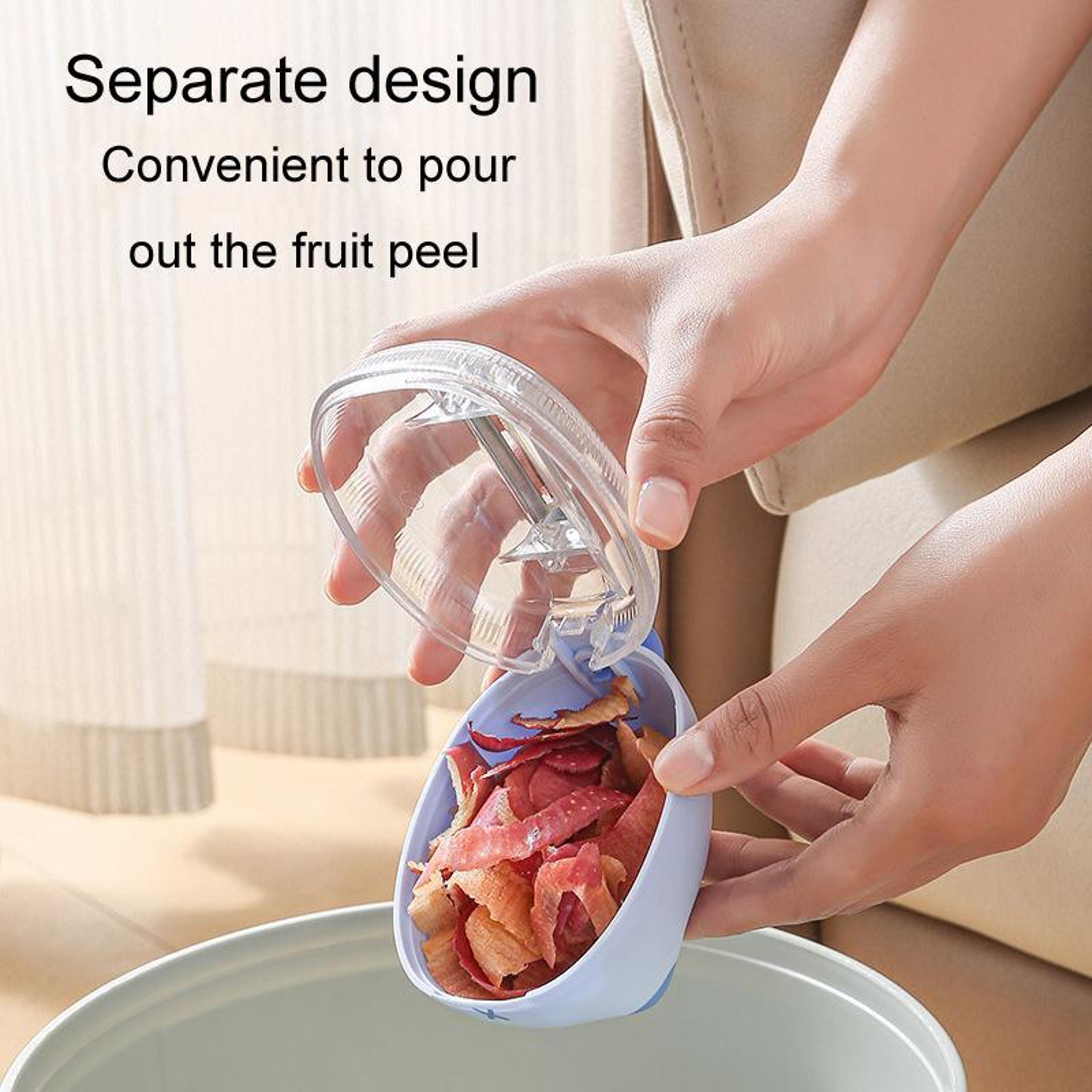 Cute Cat Vegetable Peeler With Storage Case For Fruit And Potato Prep 3