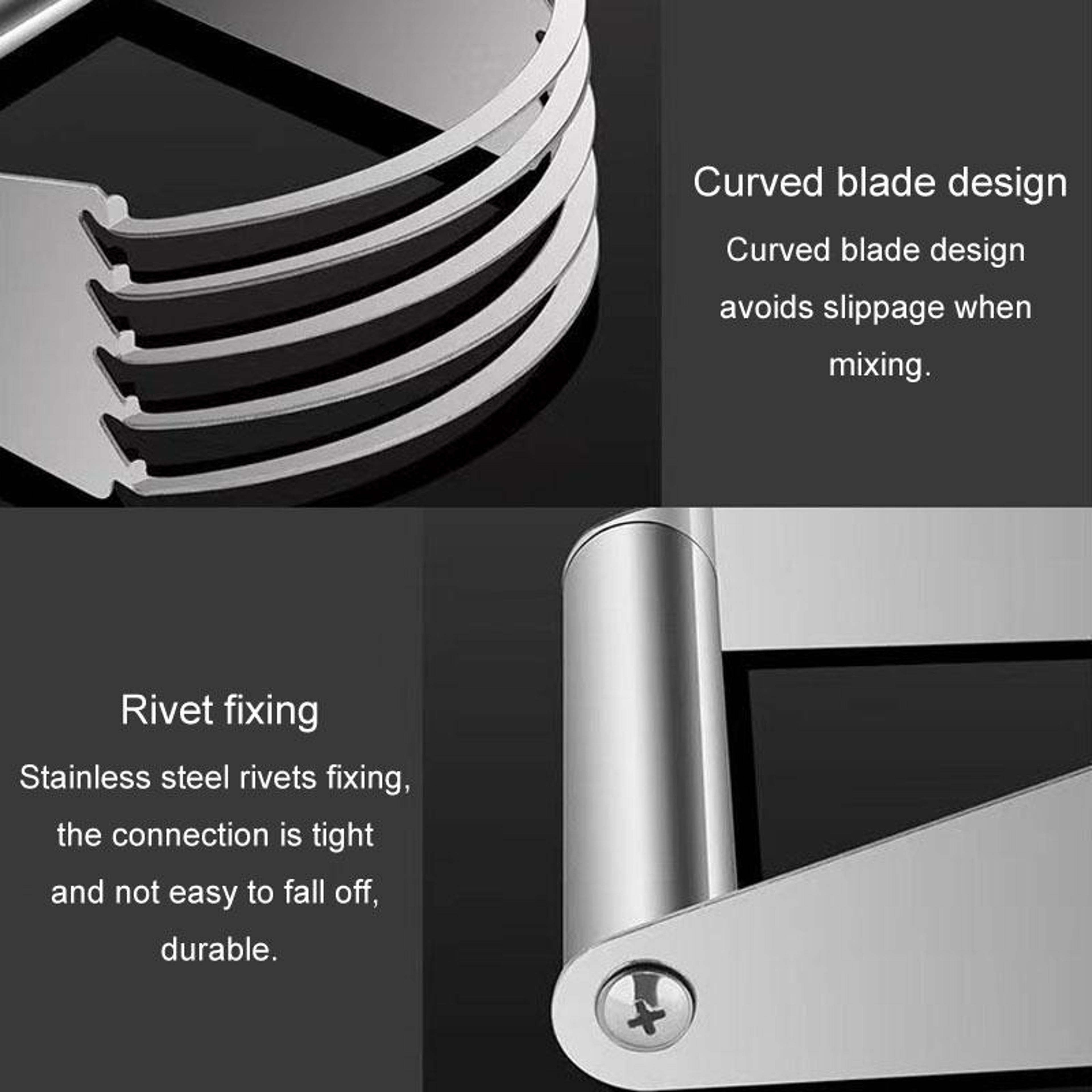 5Blade Stainless Steel Dough Cutter  Pastry Blender For Baking 4