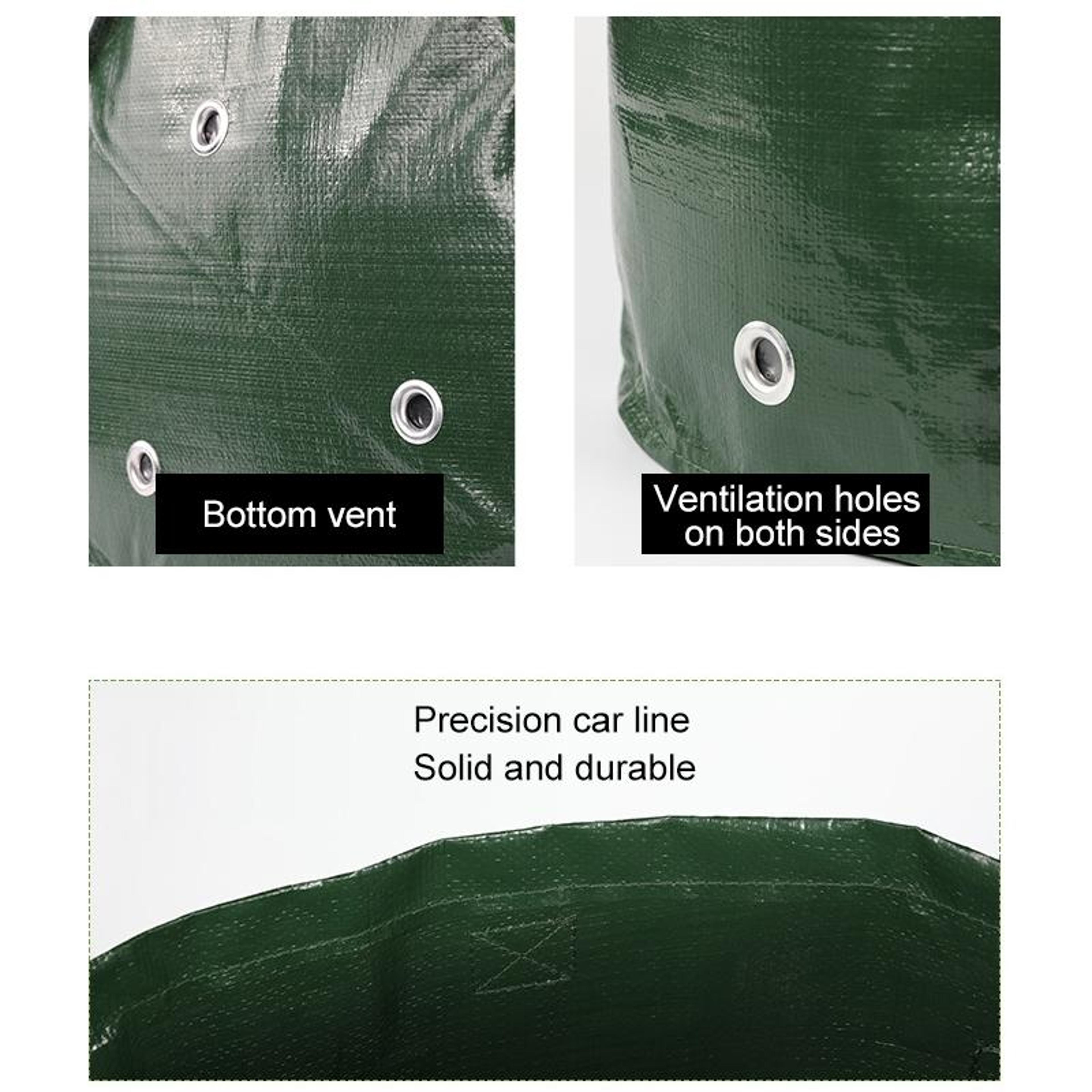 Heavy Duty Potato Grow Bags With Harvest Window Reusable Garden Planting Bags For Vegetables 14
