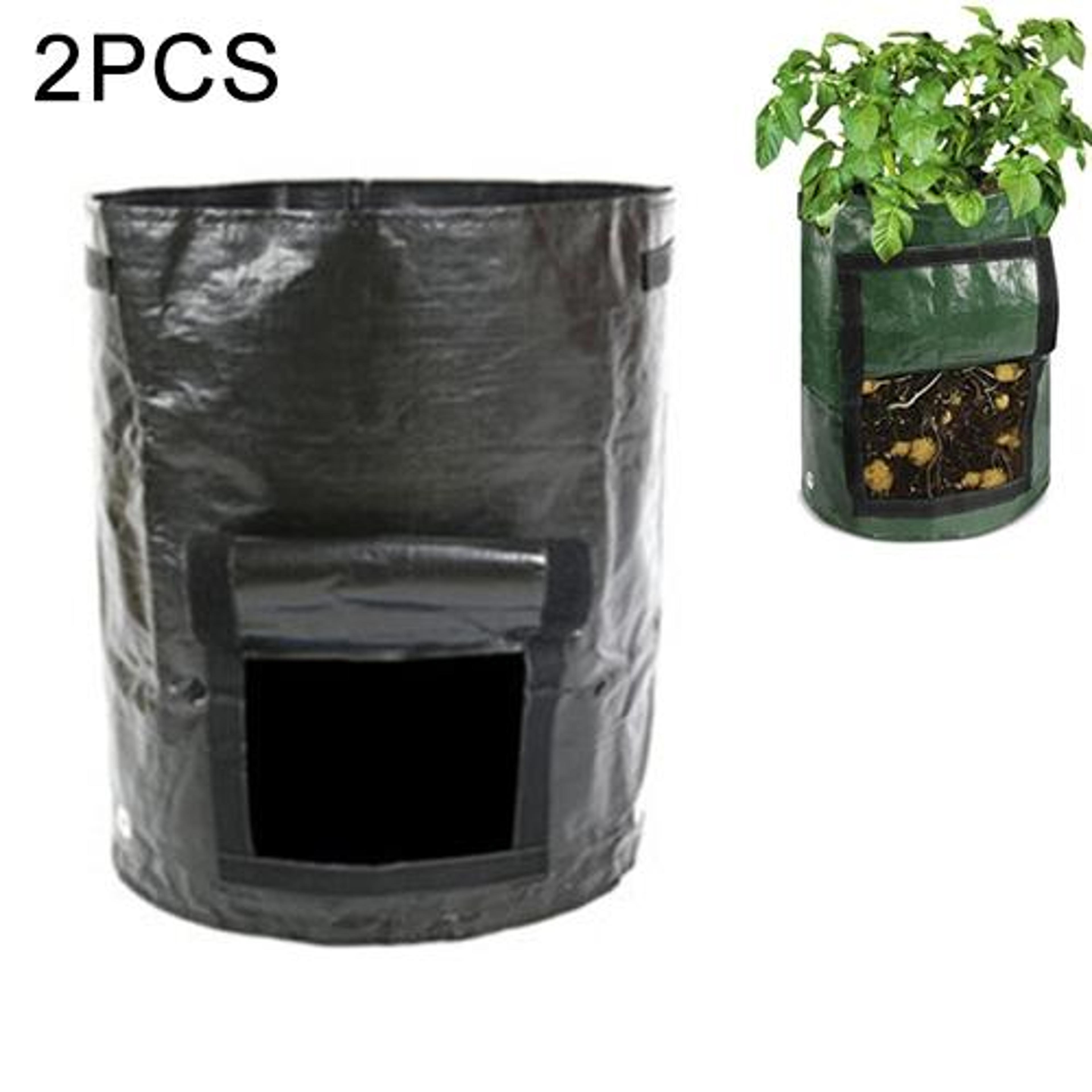 Heavy Duty Potato Grow Bags With Harvest Window Reusable Garden Planting Bags For Vegetables 10