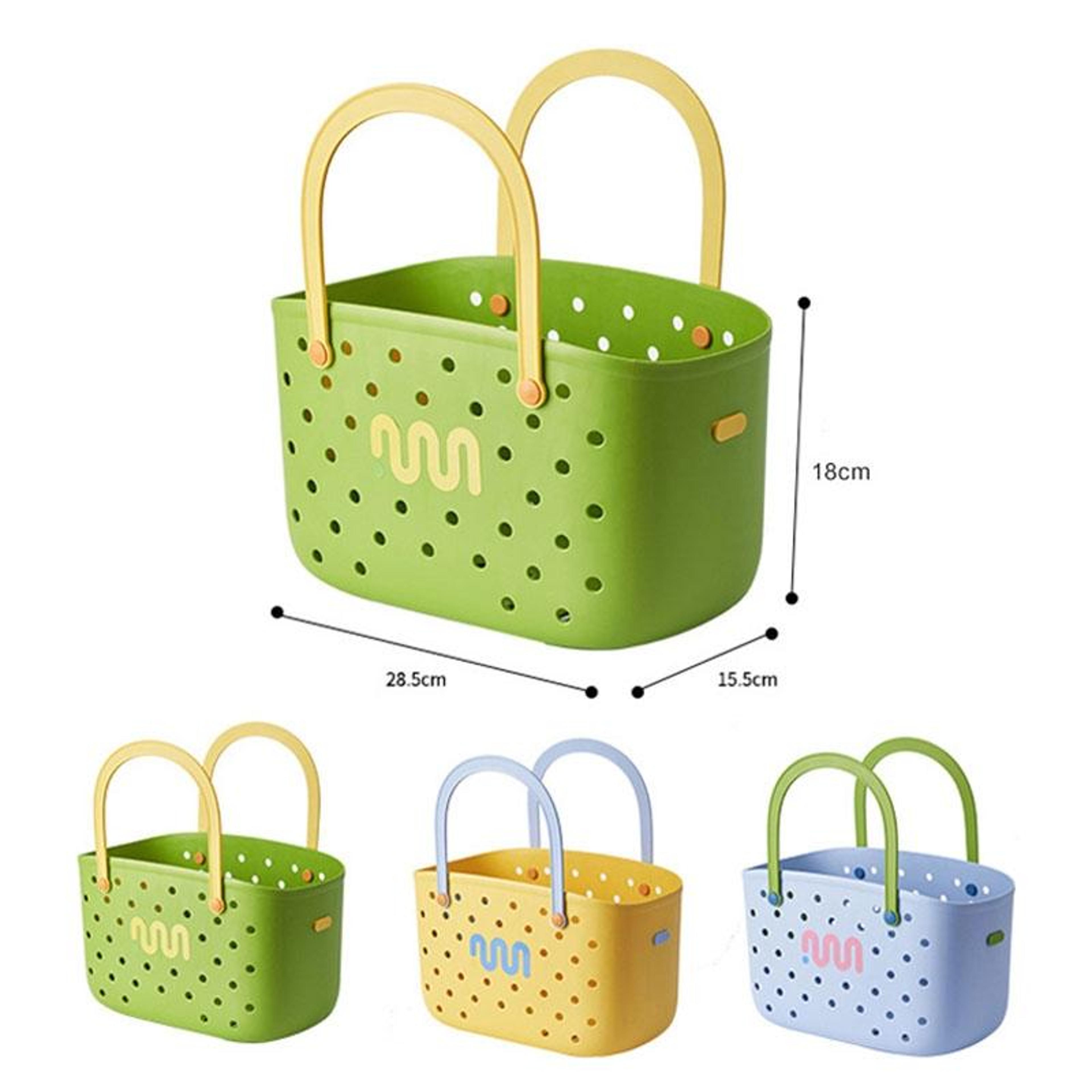 Portable Drainable Storage Basket Stackable Bathroom  Kitchen Organizer 2