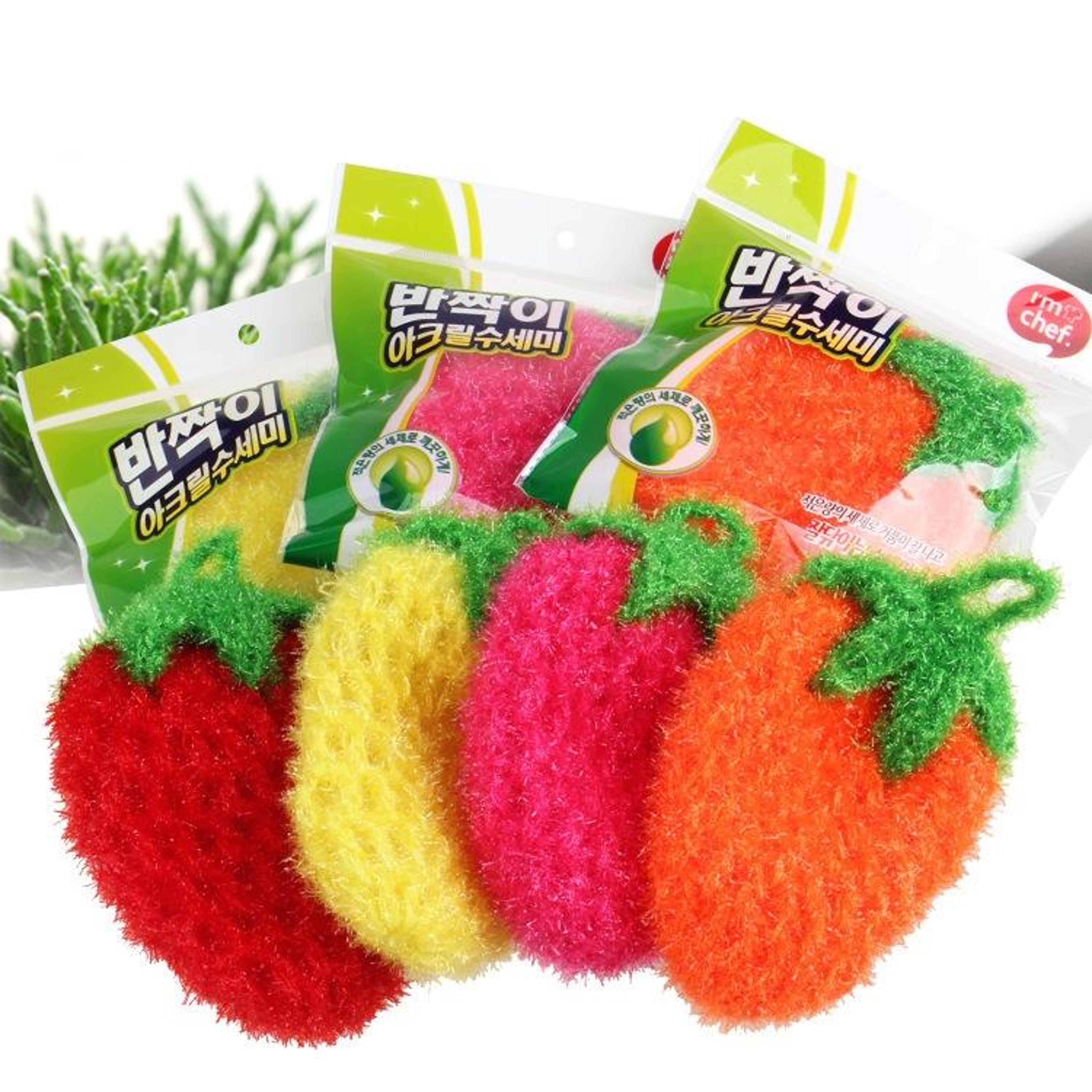 Strawberry Kitchen Towel Set Hanging Dish Towels Absorbent Reusable Cleaning Cloths 5