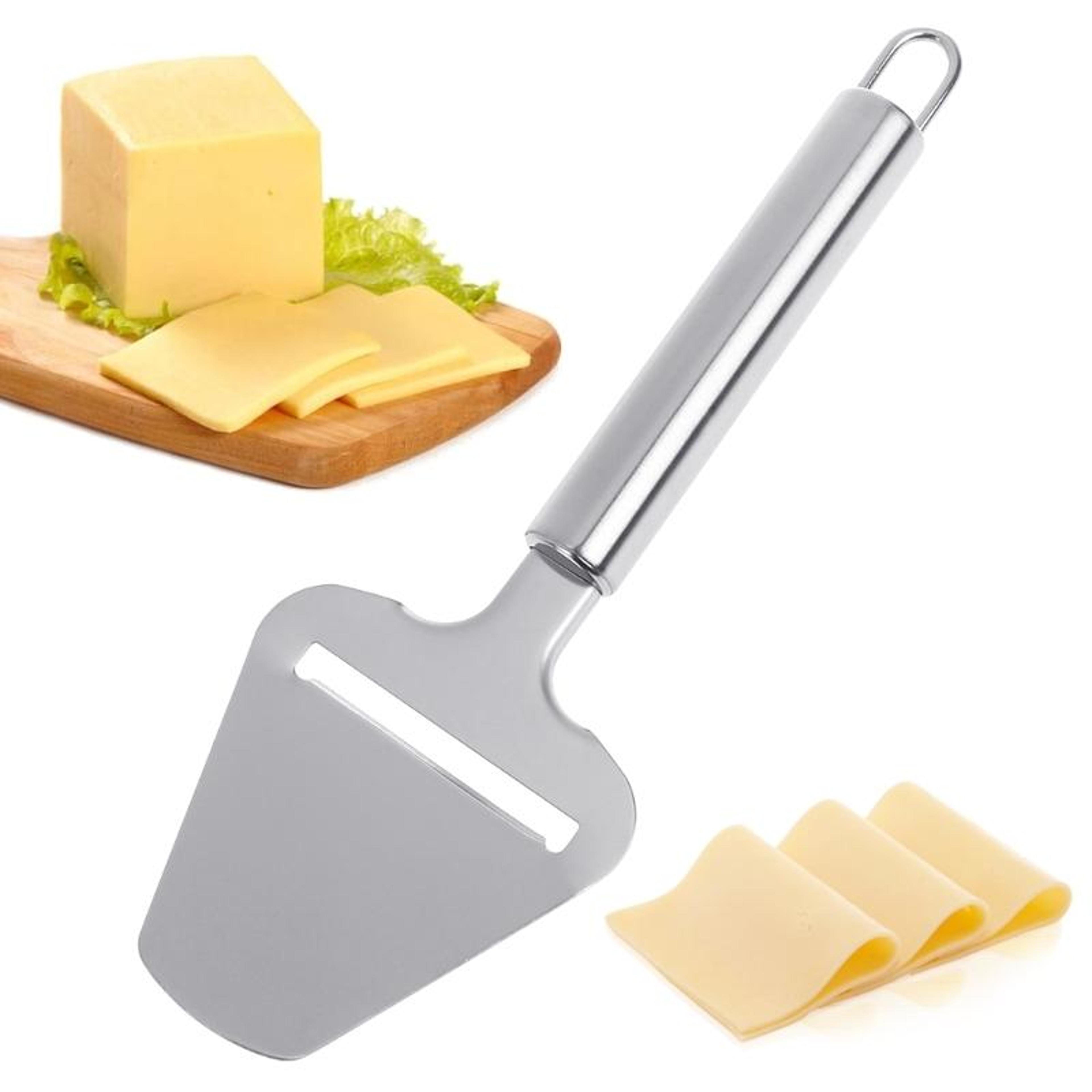 stainless steel cheese slicer and cake server spatula