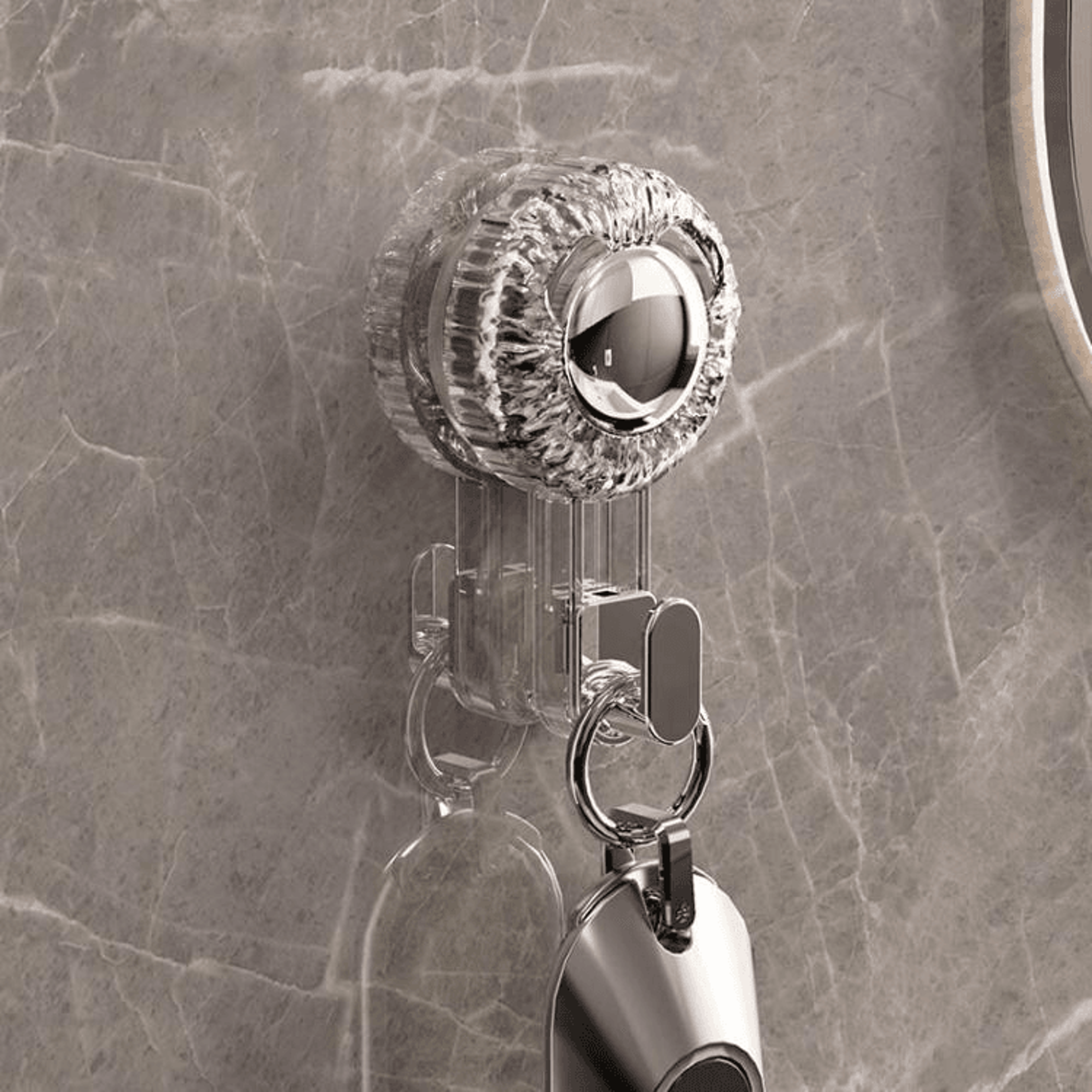 Rotary Vacuum Suction Hook Strong Suction Cup Hook For Bathroom Kitchen Wall Organizer 9