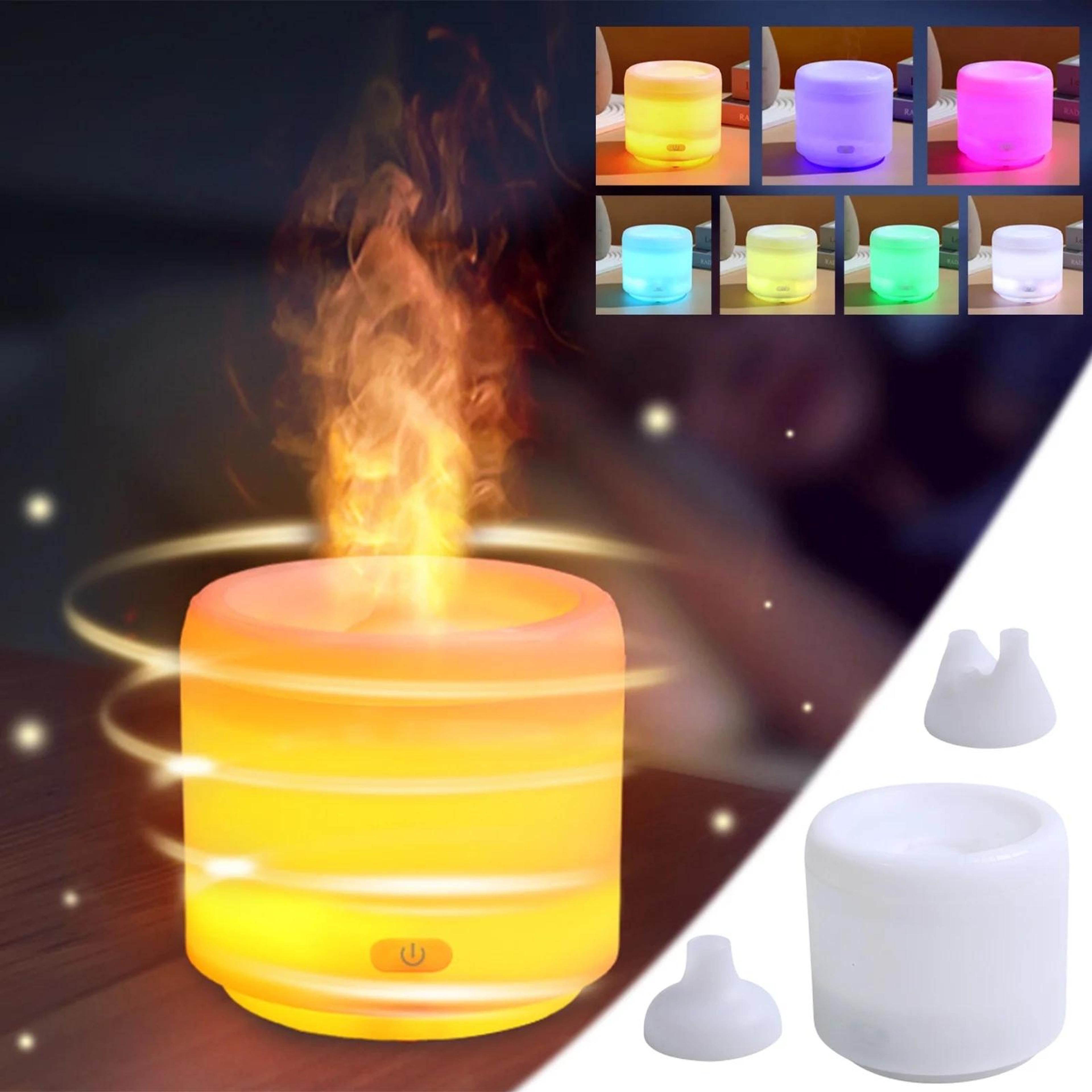 colorful flame aroma diffuser humidifier 300ml usb quiet air moisturizer