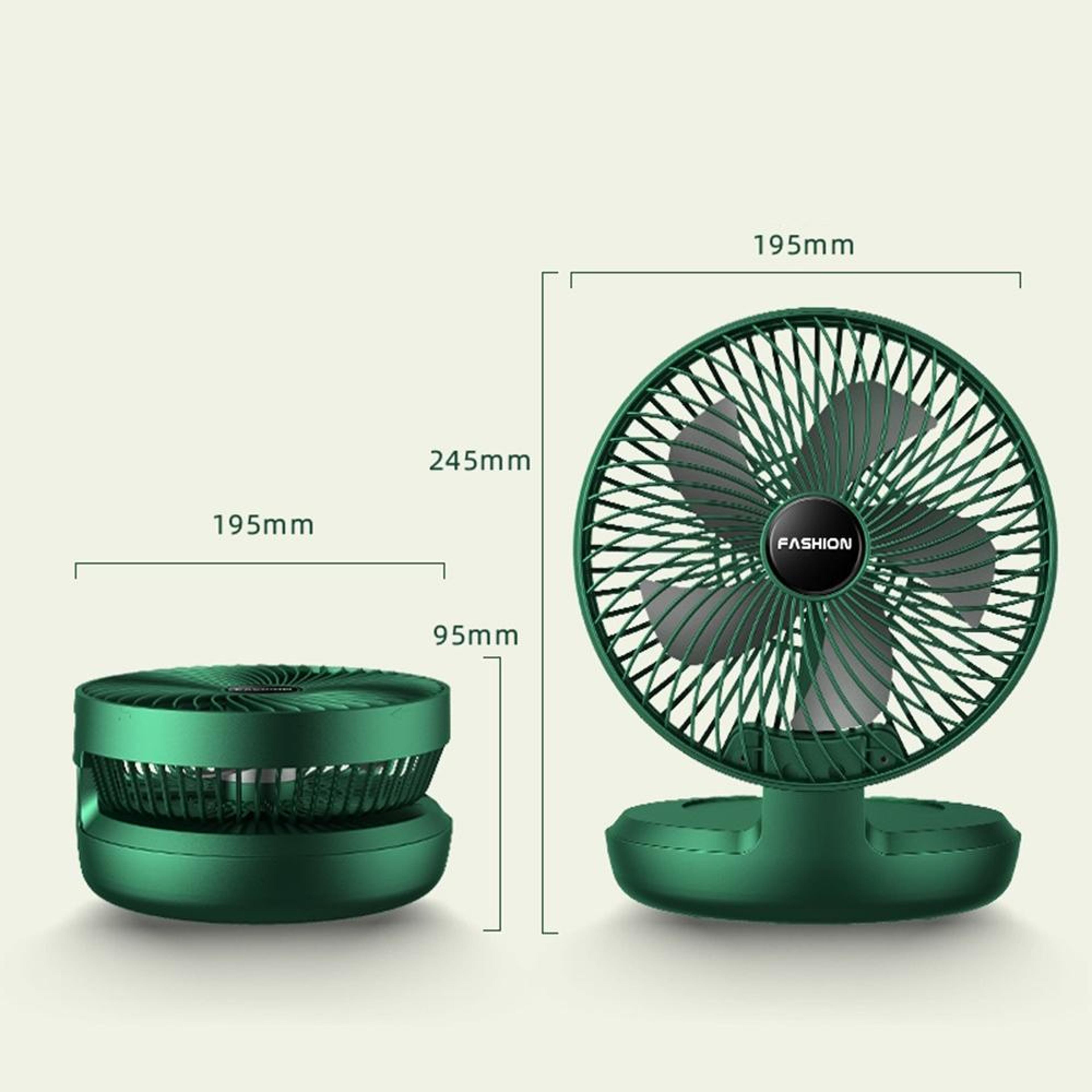 Portable Folding Desk Fan With Quiet Brushless Motor For Office Travel Home 1