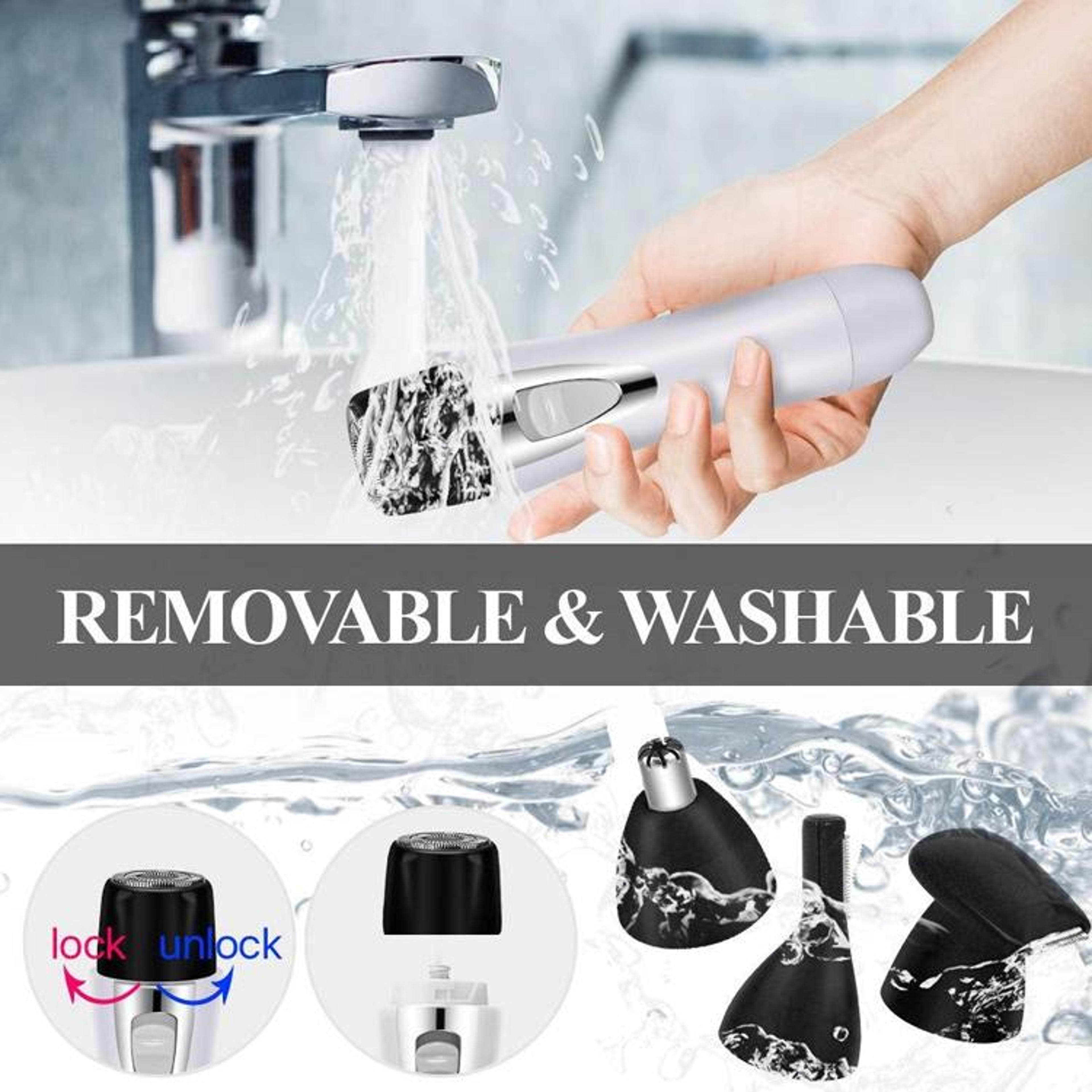 USB Electric Grooming Kit For Men With Electric Shaver And Nose Hair Trimmer 6