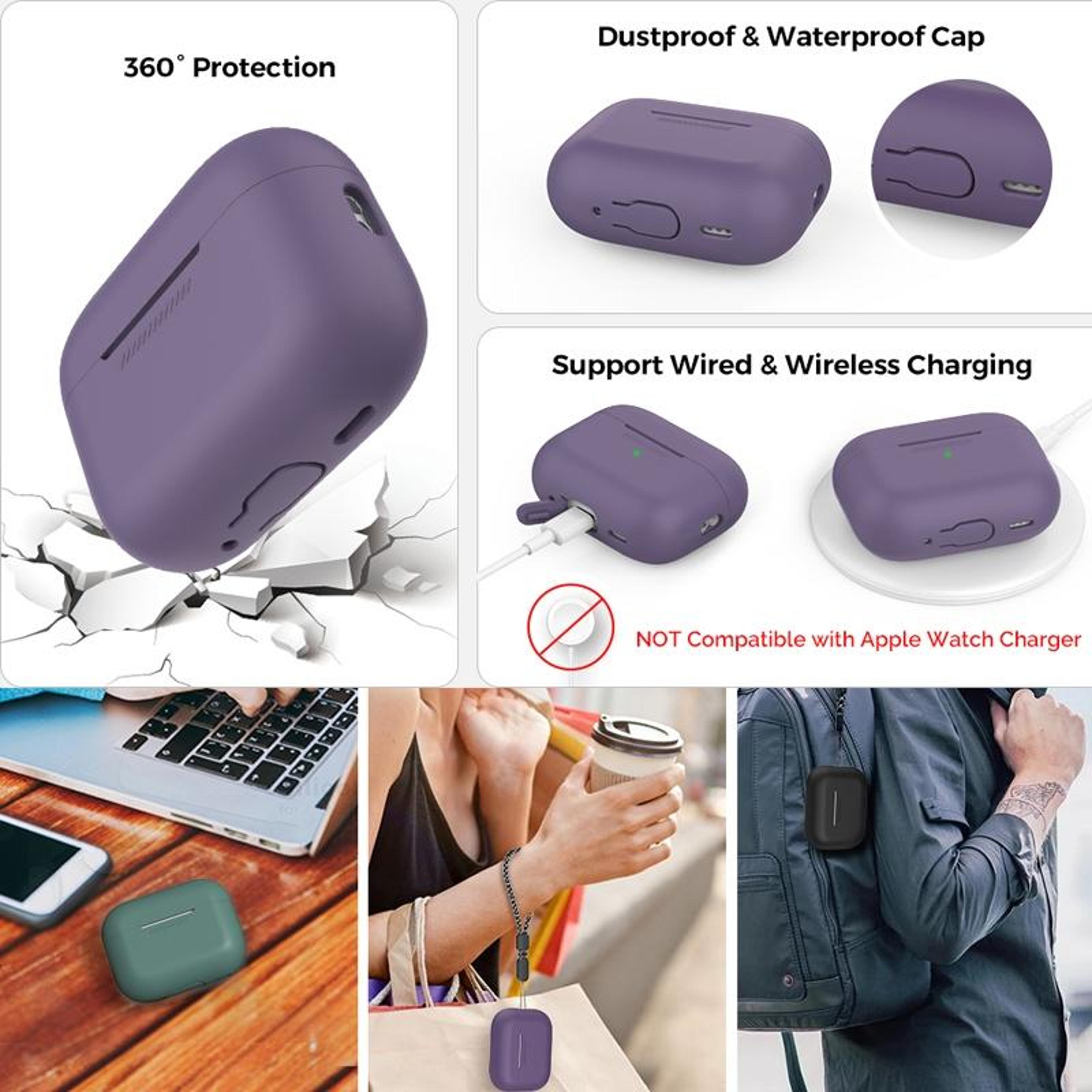 AirPods Pro Case Silicone Protective Cover With Lanyard Shockproof Slim Fit 7