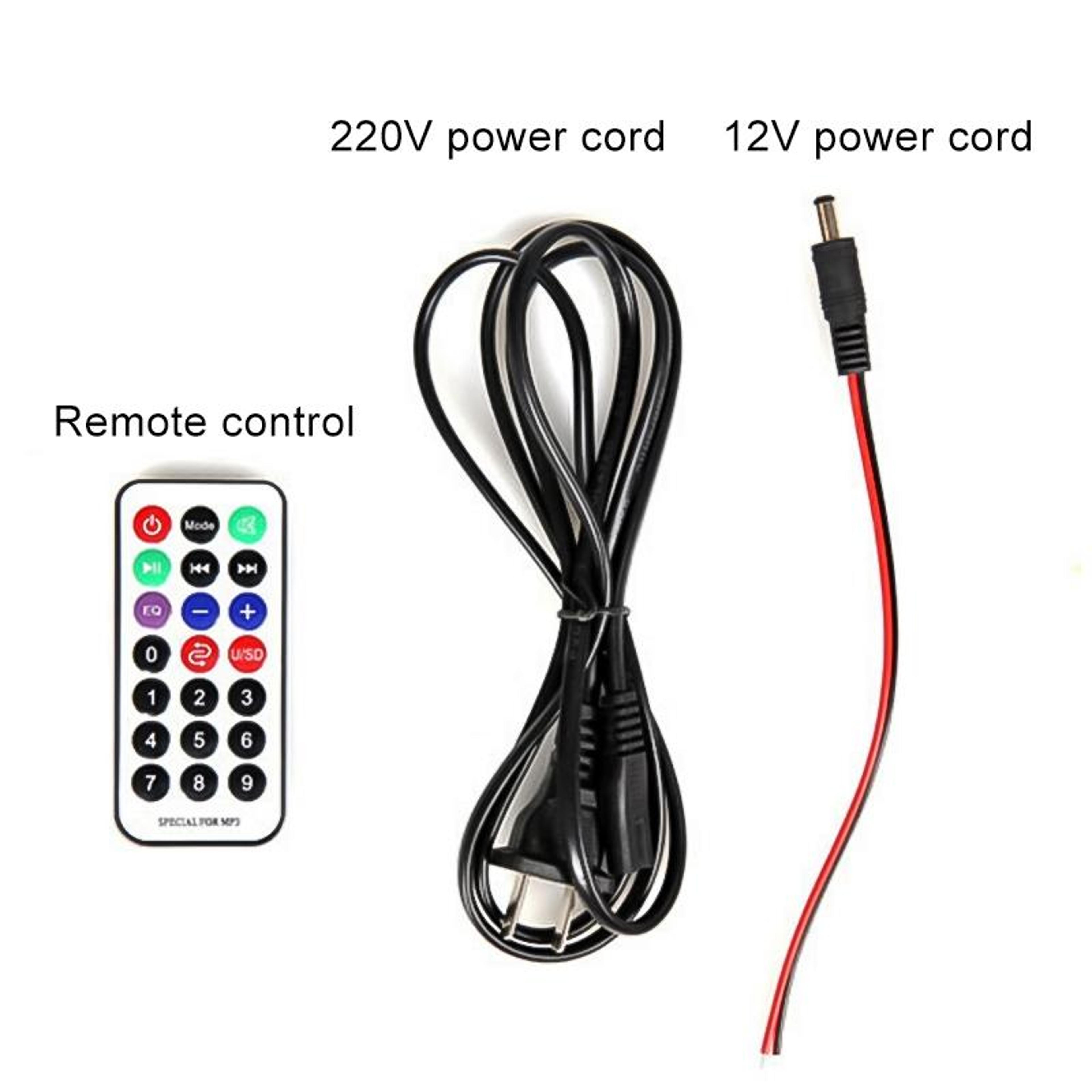 Bluetooth Subwoofer Speaker 4 Inch Compact Car Motorcycle Audio System With Remote 4