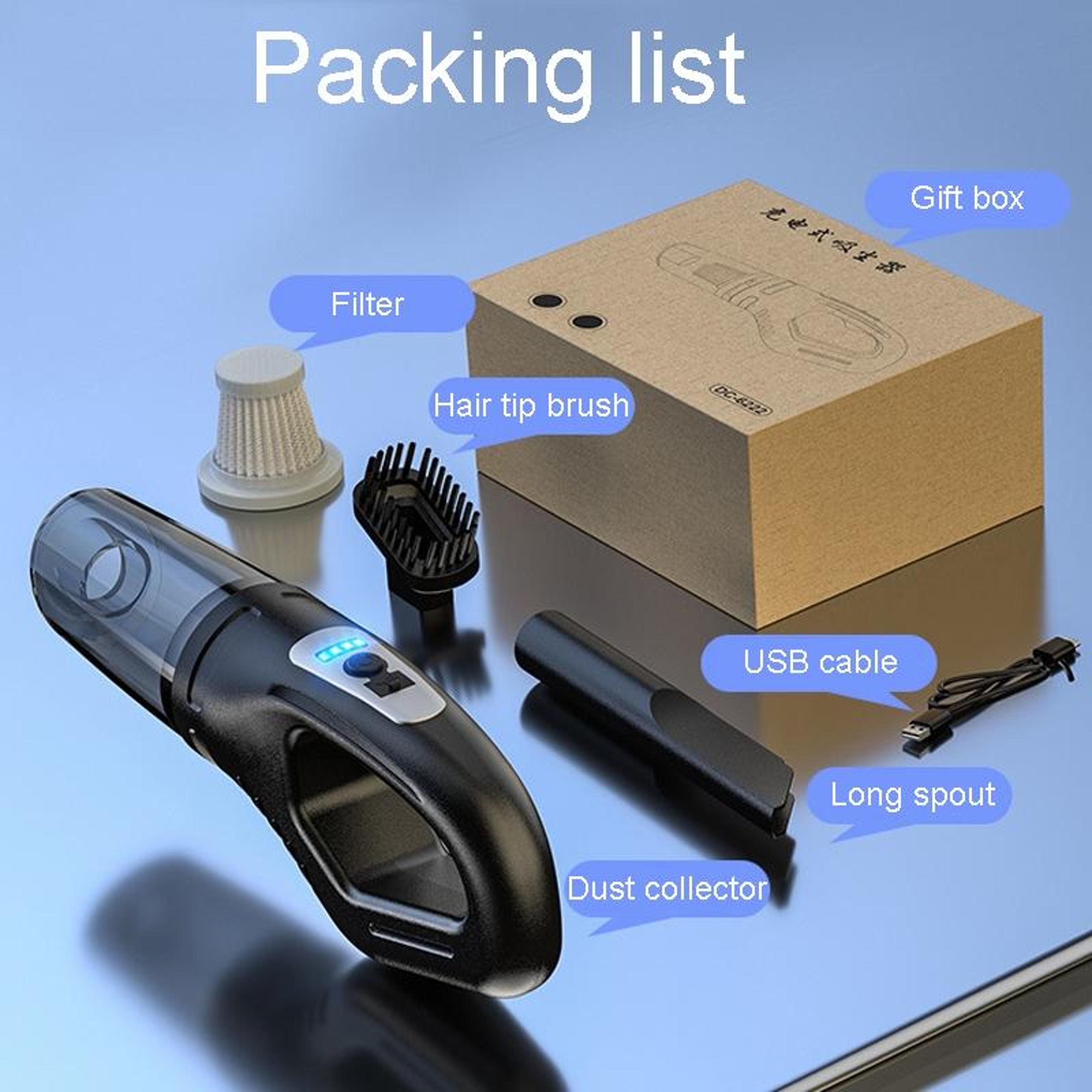Cordless Handheld Car Vacuum With Suction For Home  Auto Cleaning 6