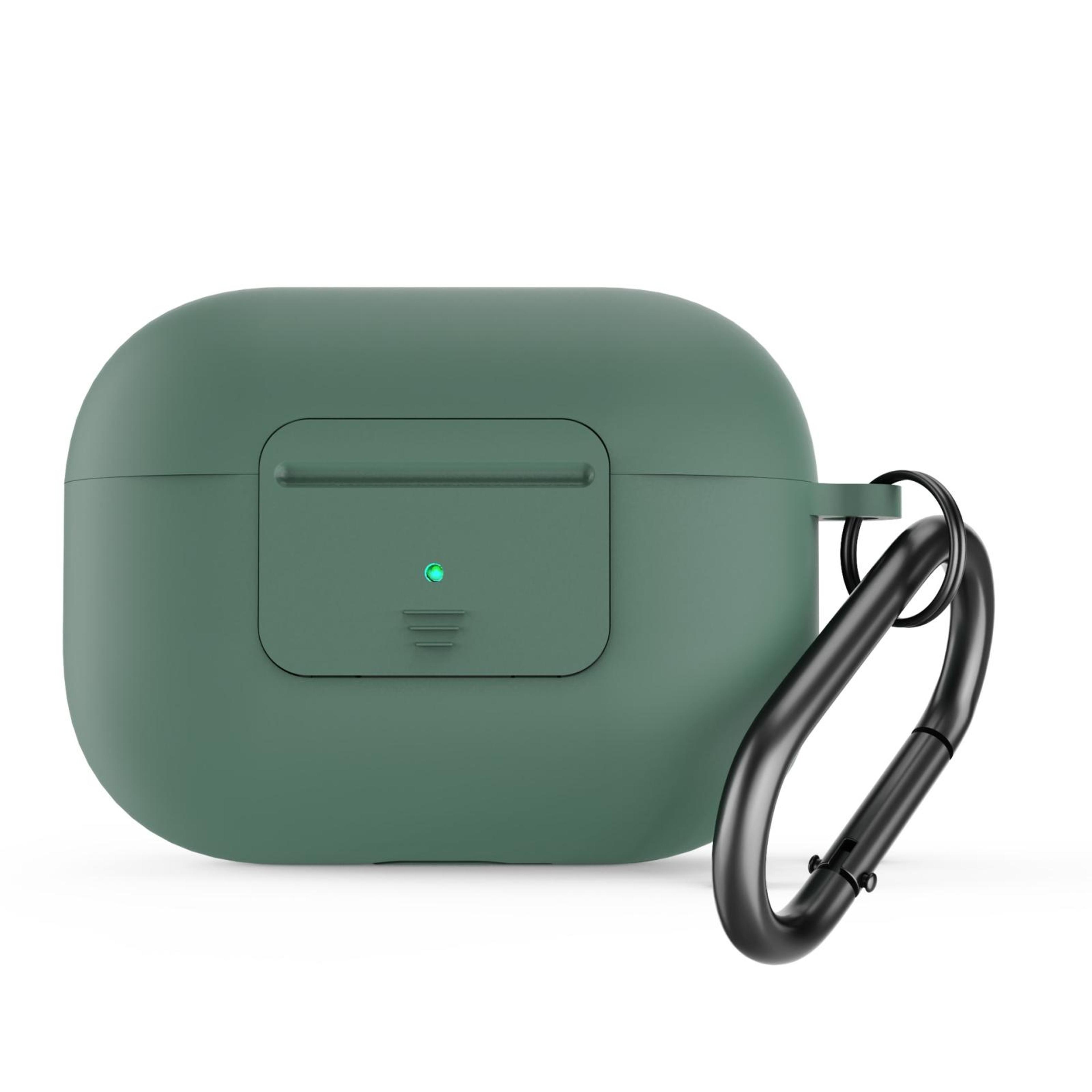 AirPods Pro Case With Lock Button And Buckle Silicone PC Protective Cover 2