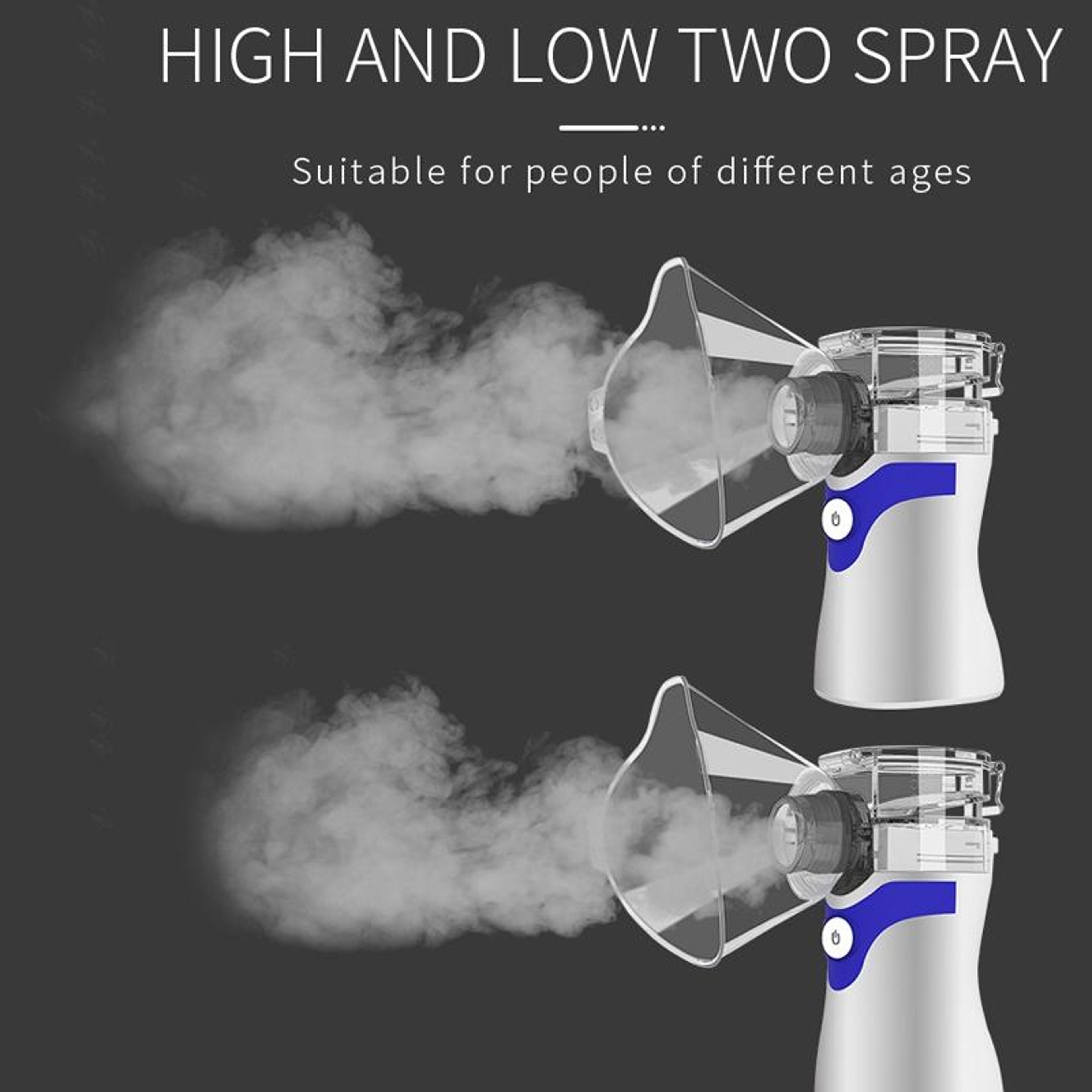 Portable Ultrasonic Nebulizer Inhaler For Adults  Kids Quiet Mesh Atomizer 9