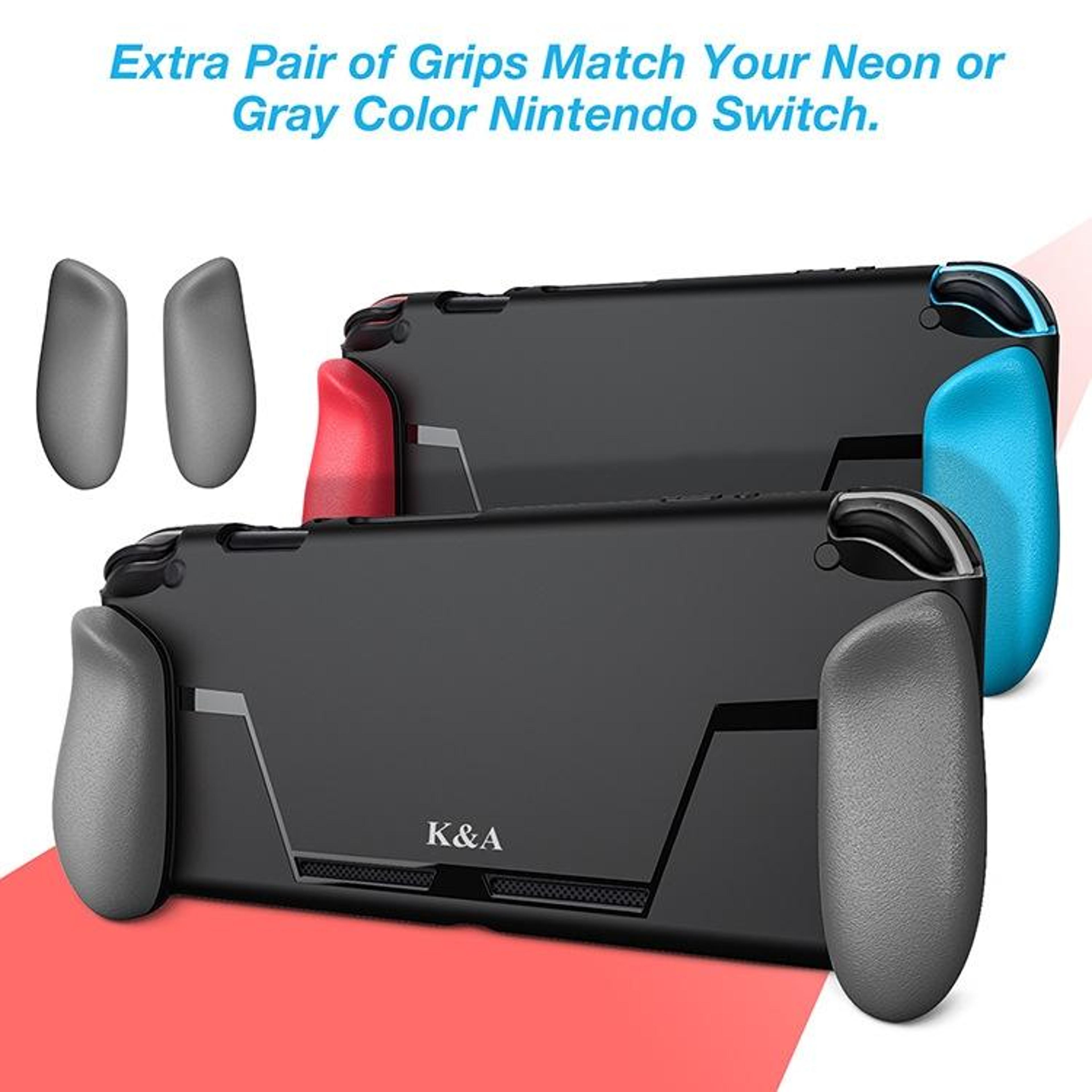 Ergonomic Nintendo Switch Protective Case With Grip Handle And Game Card Slot 4