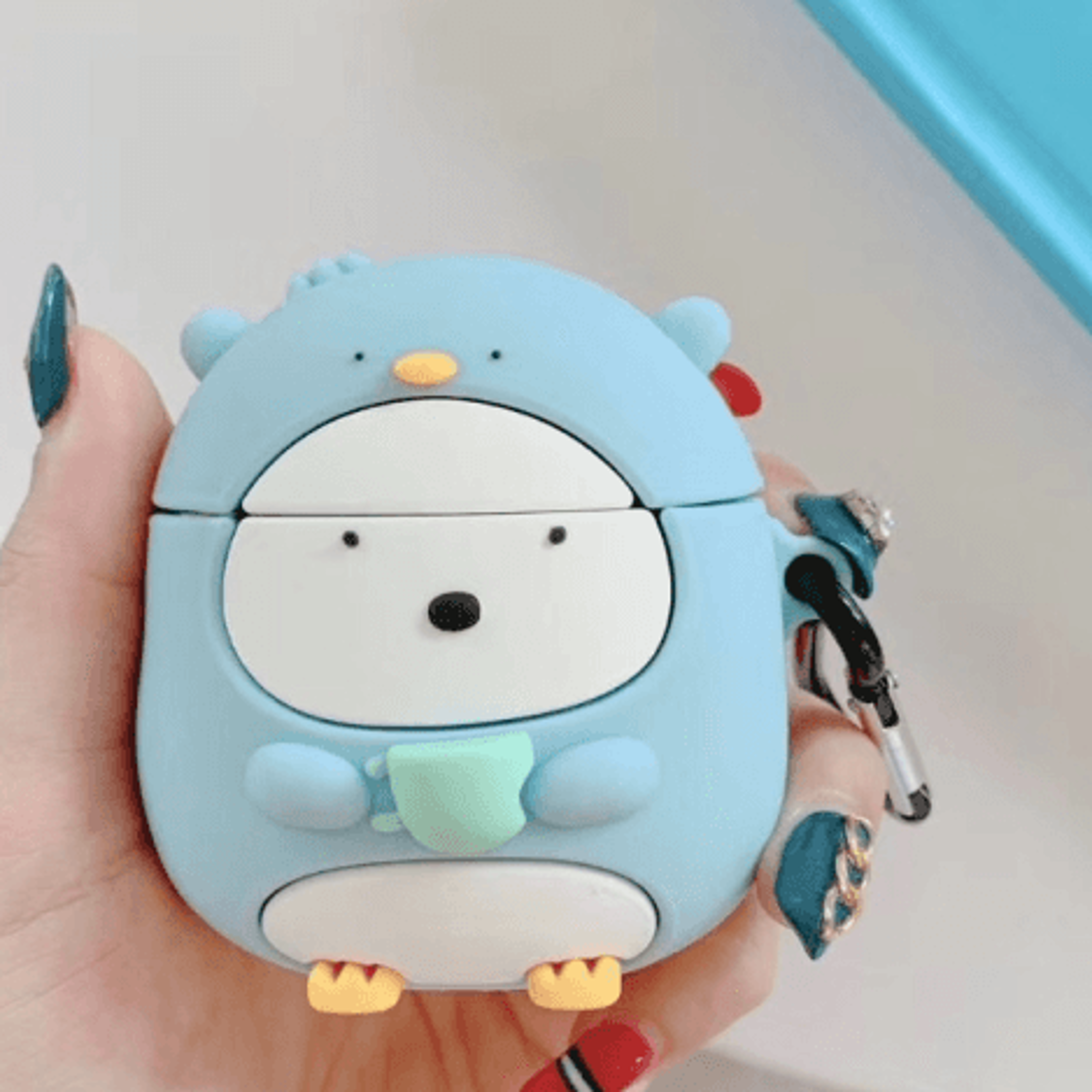Cute Penguin AirPods Case Protective Cartoon Cover