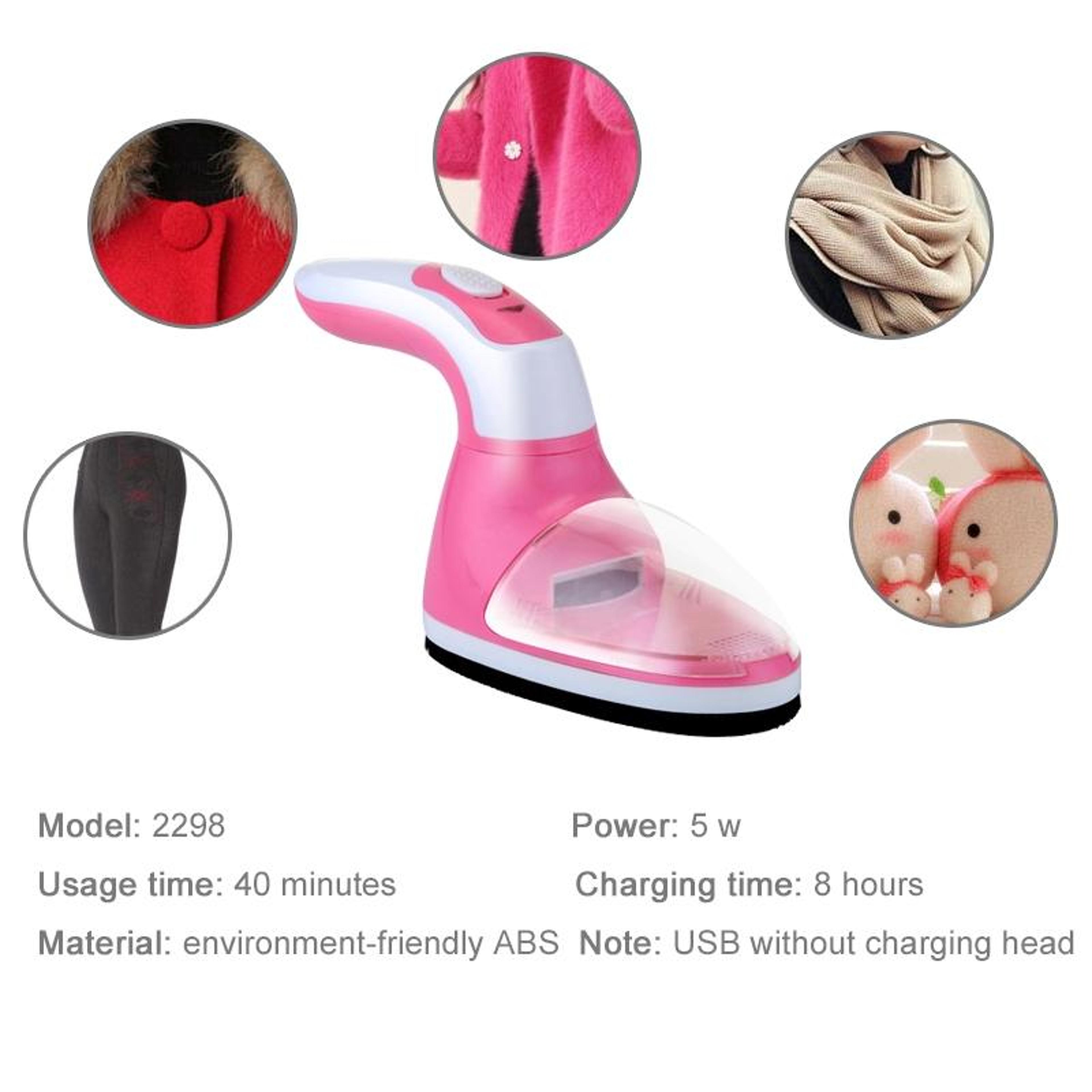 USB Rechargeable Lint Remover With Rotating Handle Portable Fabric Shaver For Clothes  Upholstery 1