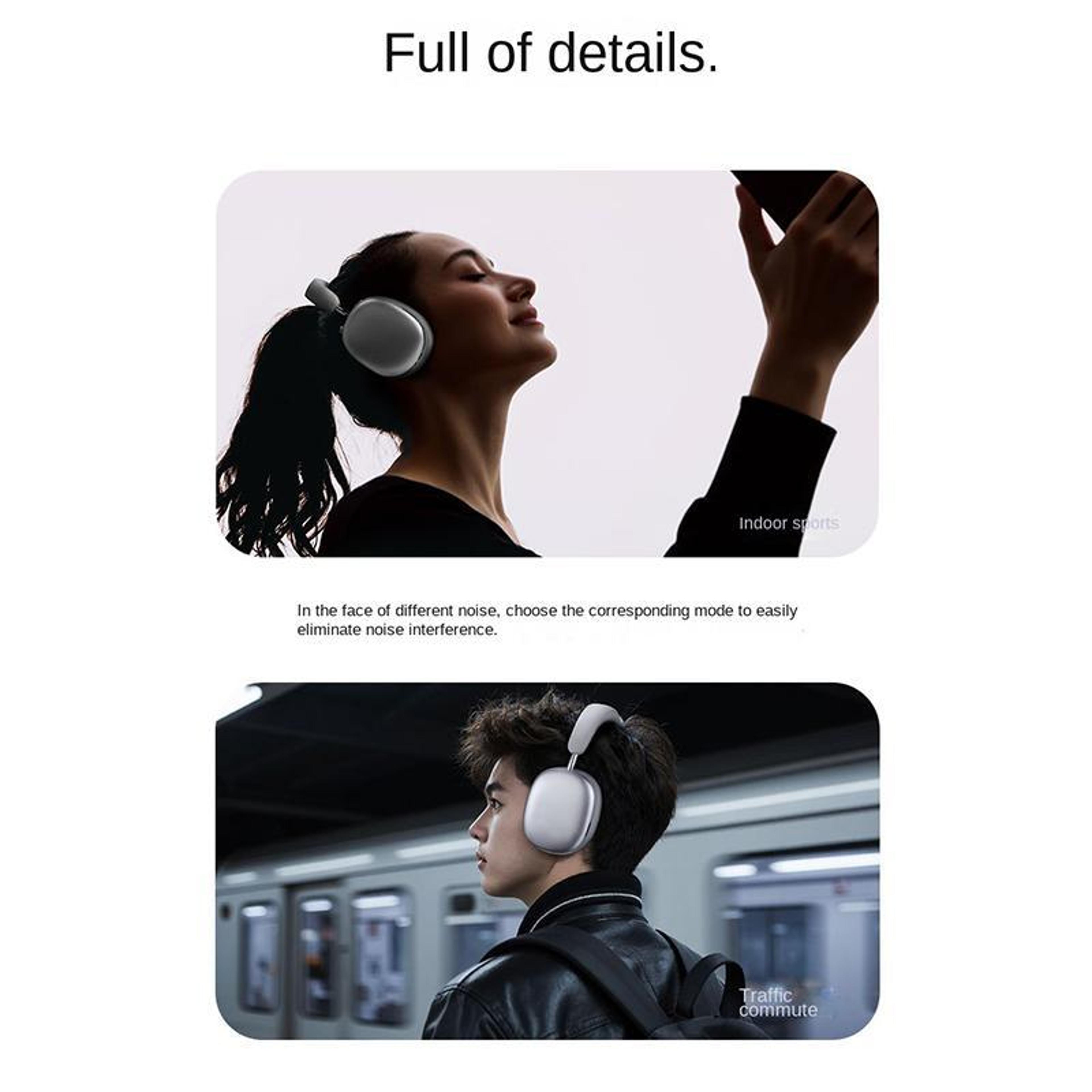 Wireless ANC Headphones Bluetooth 54 Over Ear Noise Cancelling Headset 4