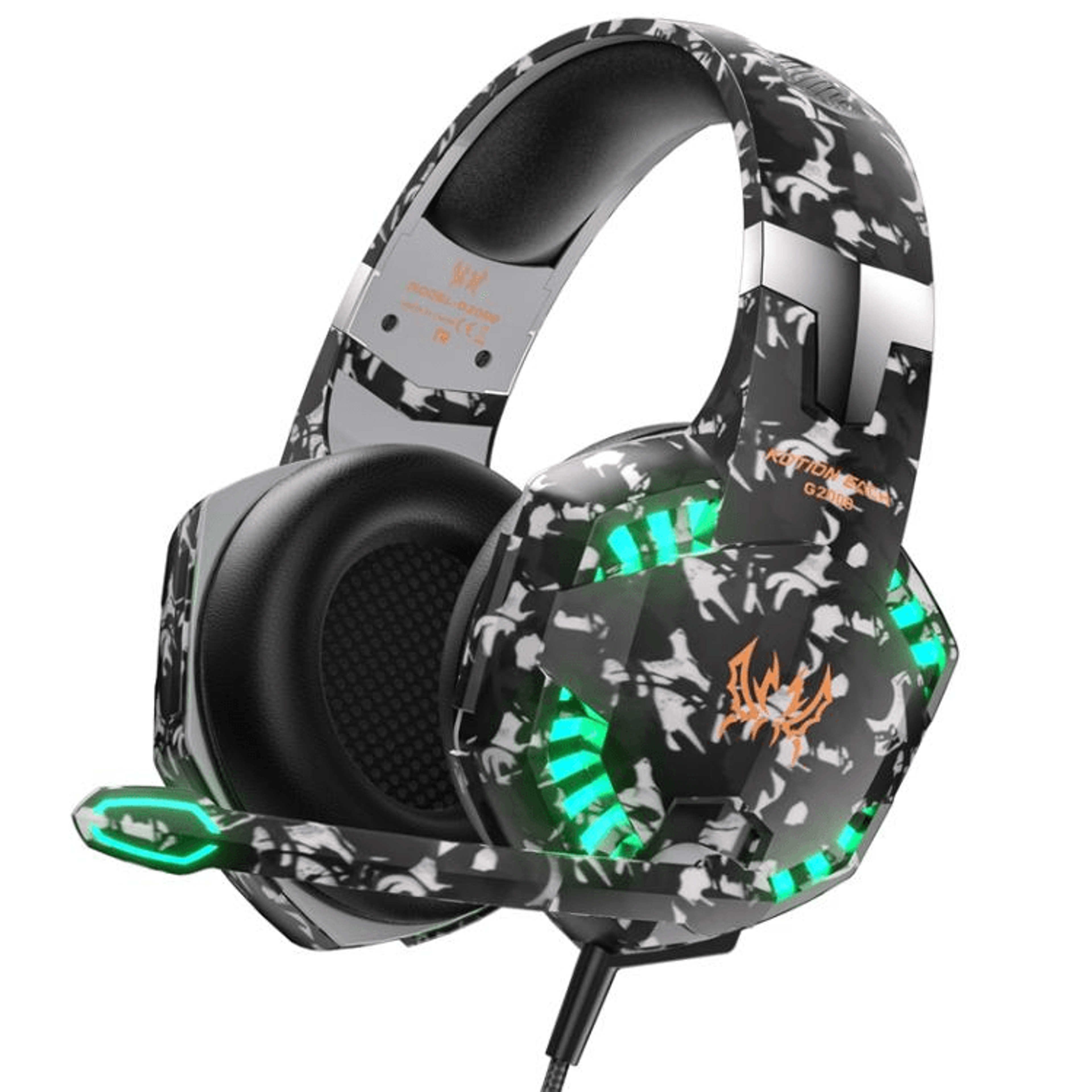 EACH Wired Gaming Headset With Mic And LED 11