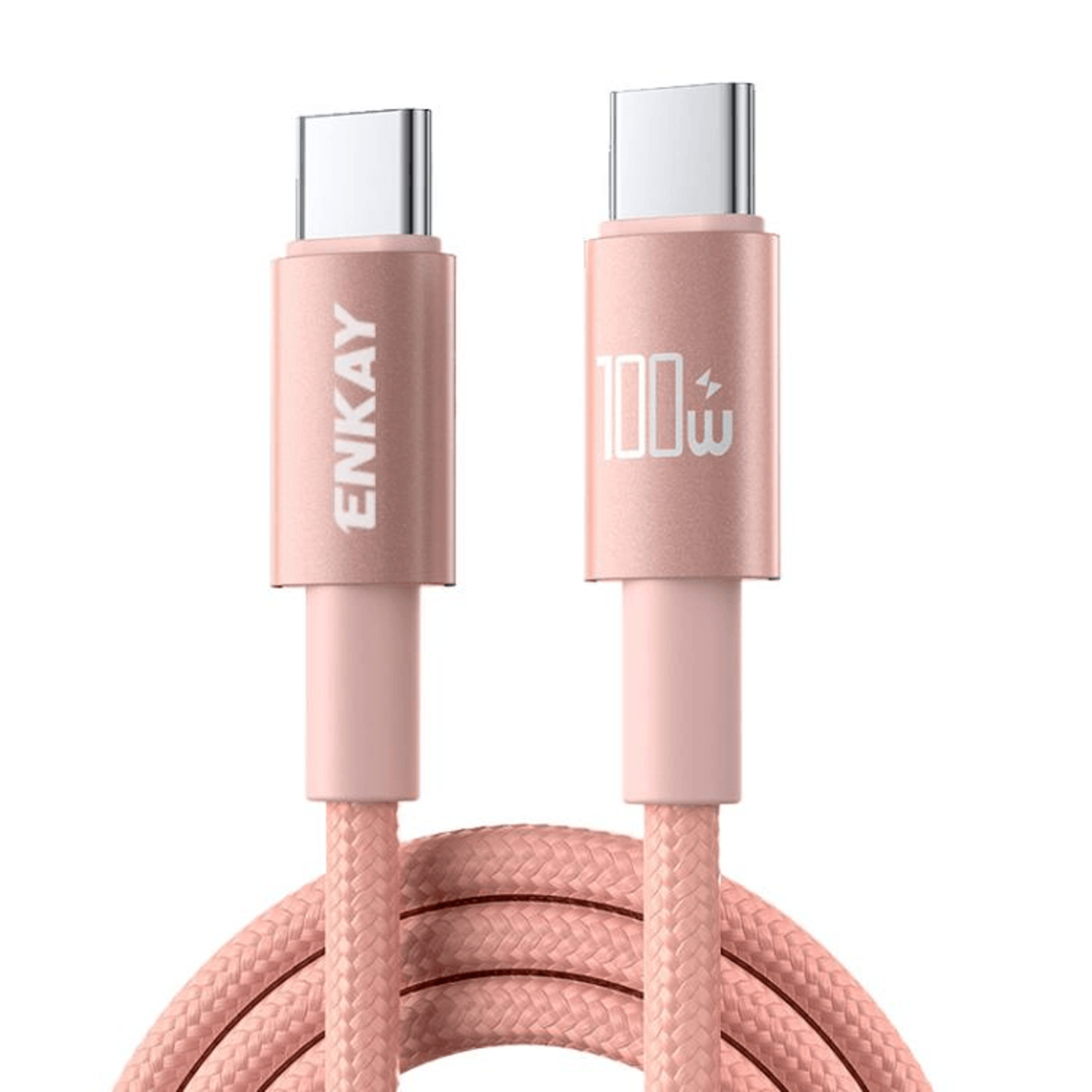 usb c fast charging cable nylon braided type c cord with e marker chip