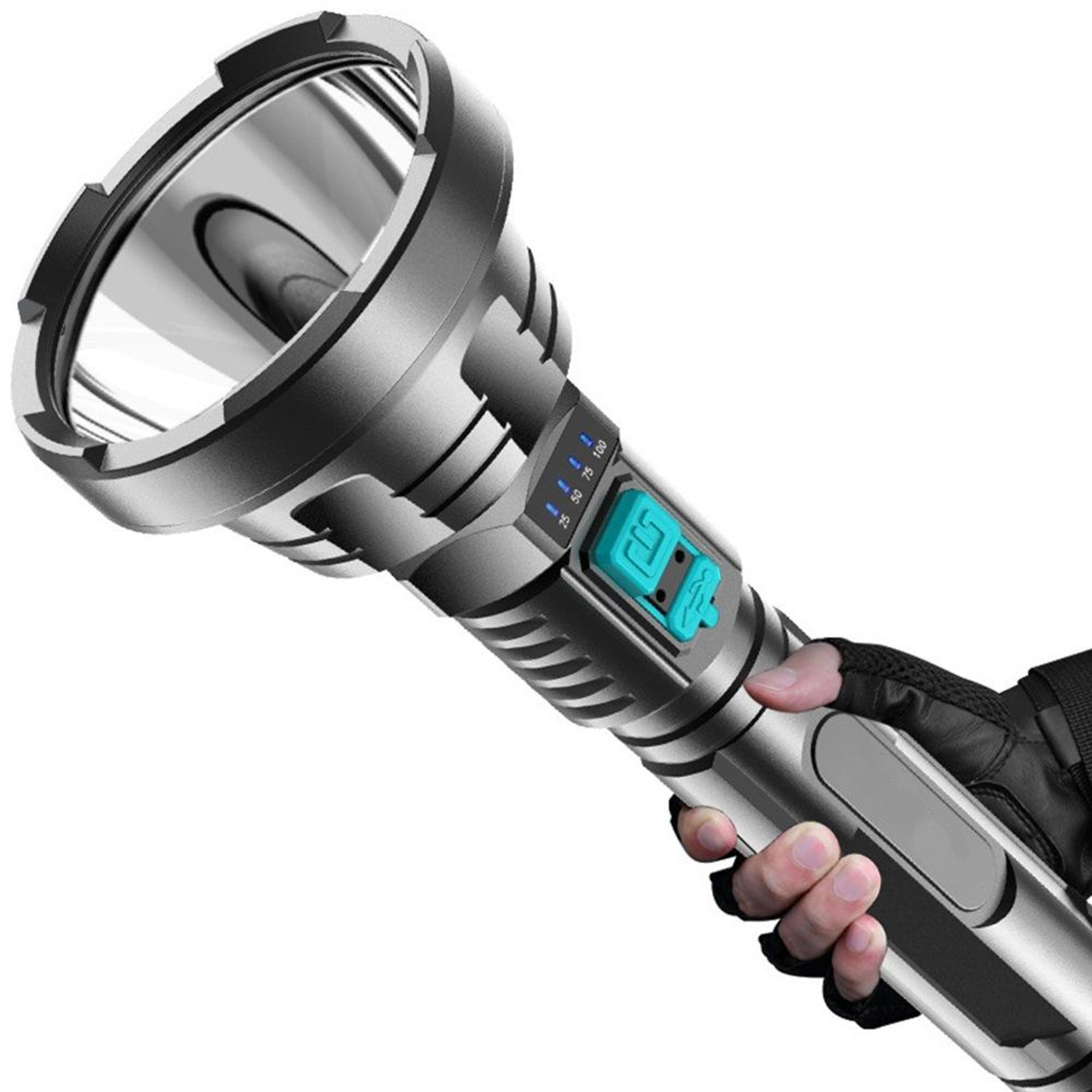 USB Rechargeable LED Tactical Flashlight Super Bright Flashlight Long Range Waterproof Torch 1