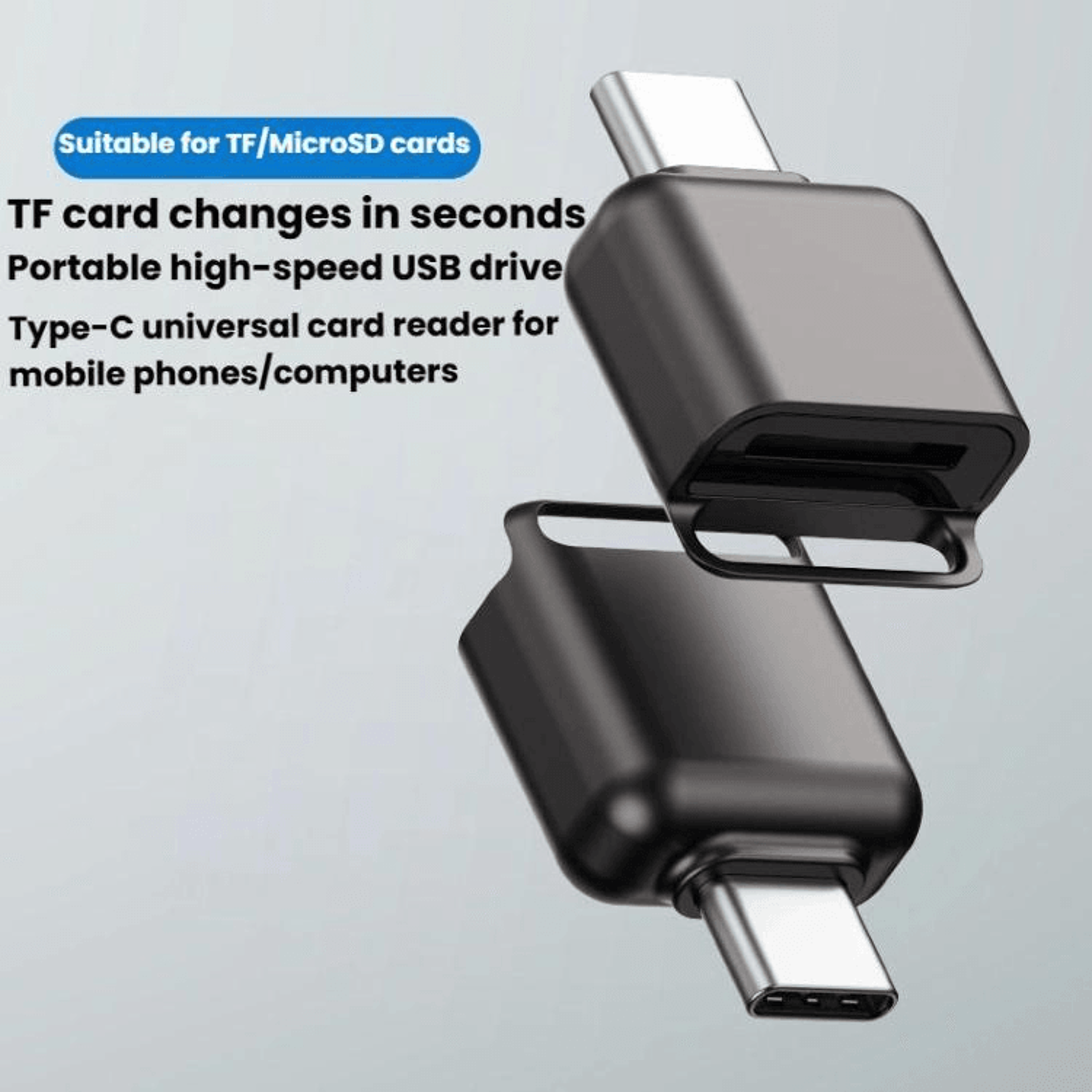USB C Micro SD Card Reader Adapter Fast Type C TF Card Reader For Phones Tablets 11